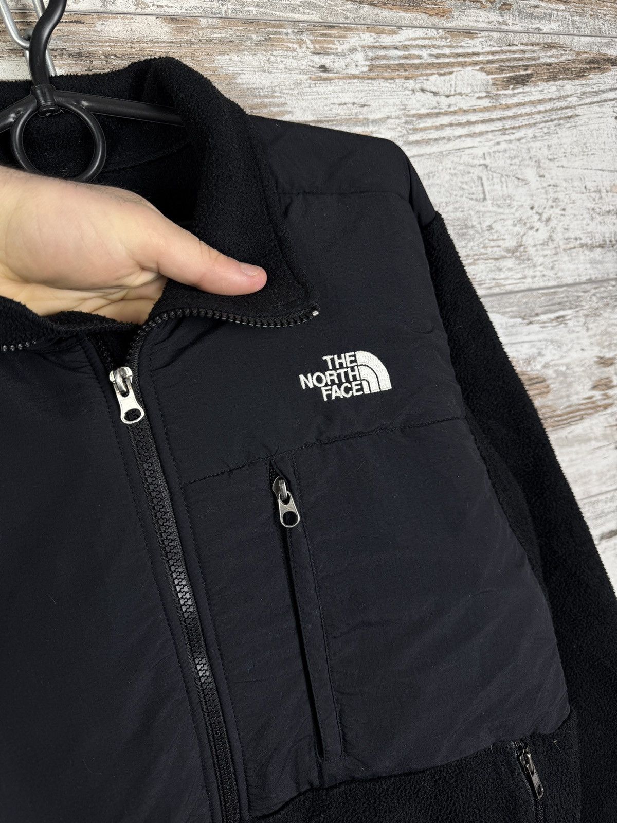 Womens The North Face fleece zip jacket track nylon outdoor