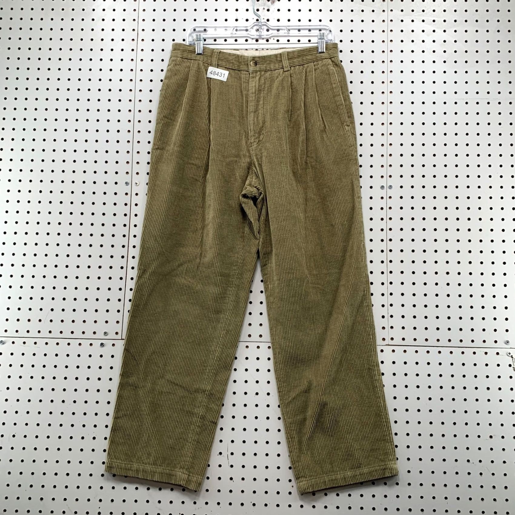 Nautica Nautica Corduroy Pants Khaki Tan 32x34 Straight Leg Cotton Vintage? No. Size US 32 / EU 48 - 2 Thumbnail