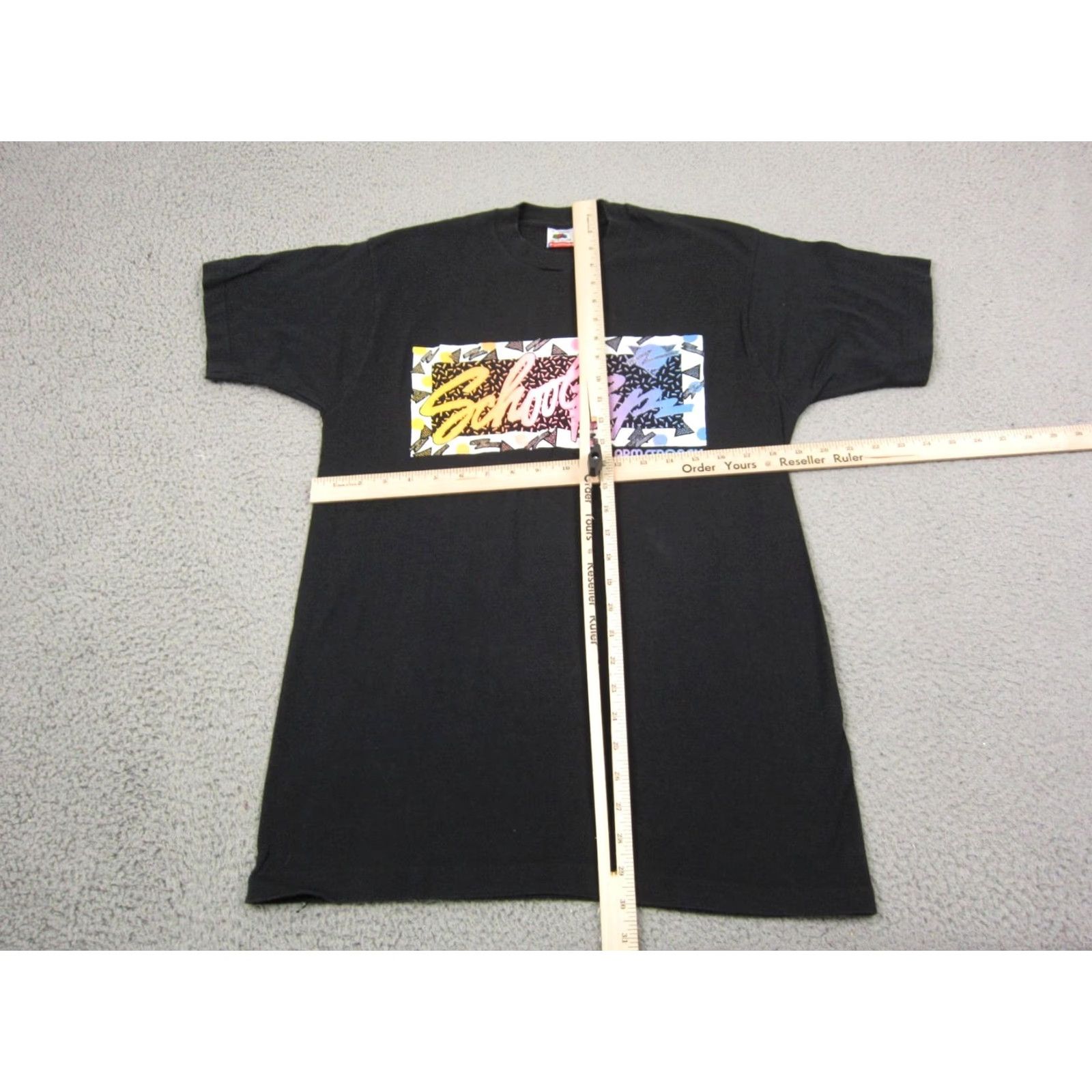 Fruit Of The Loom Vintage Armstrongs Shirt Mens L Black Cotton Logo 90s American T-Shirt Fun 90s Mens Size US L / EU 52-54 / 3 - 5 Thumbnail