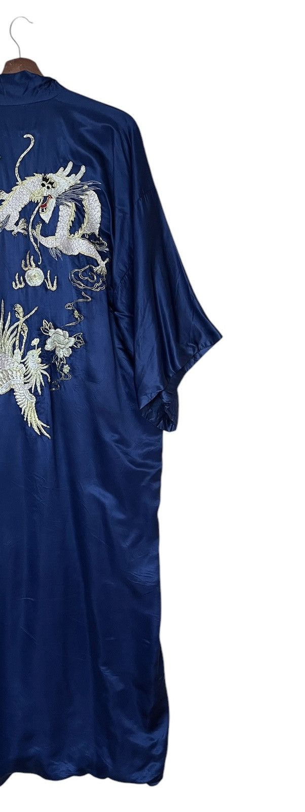 Vintage True Vintage Brand Hwa Lin 100% Silk Dragon Kimono 1980s Size US L / EU 52-54 / 3 - 8 Thumbnail