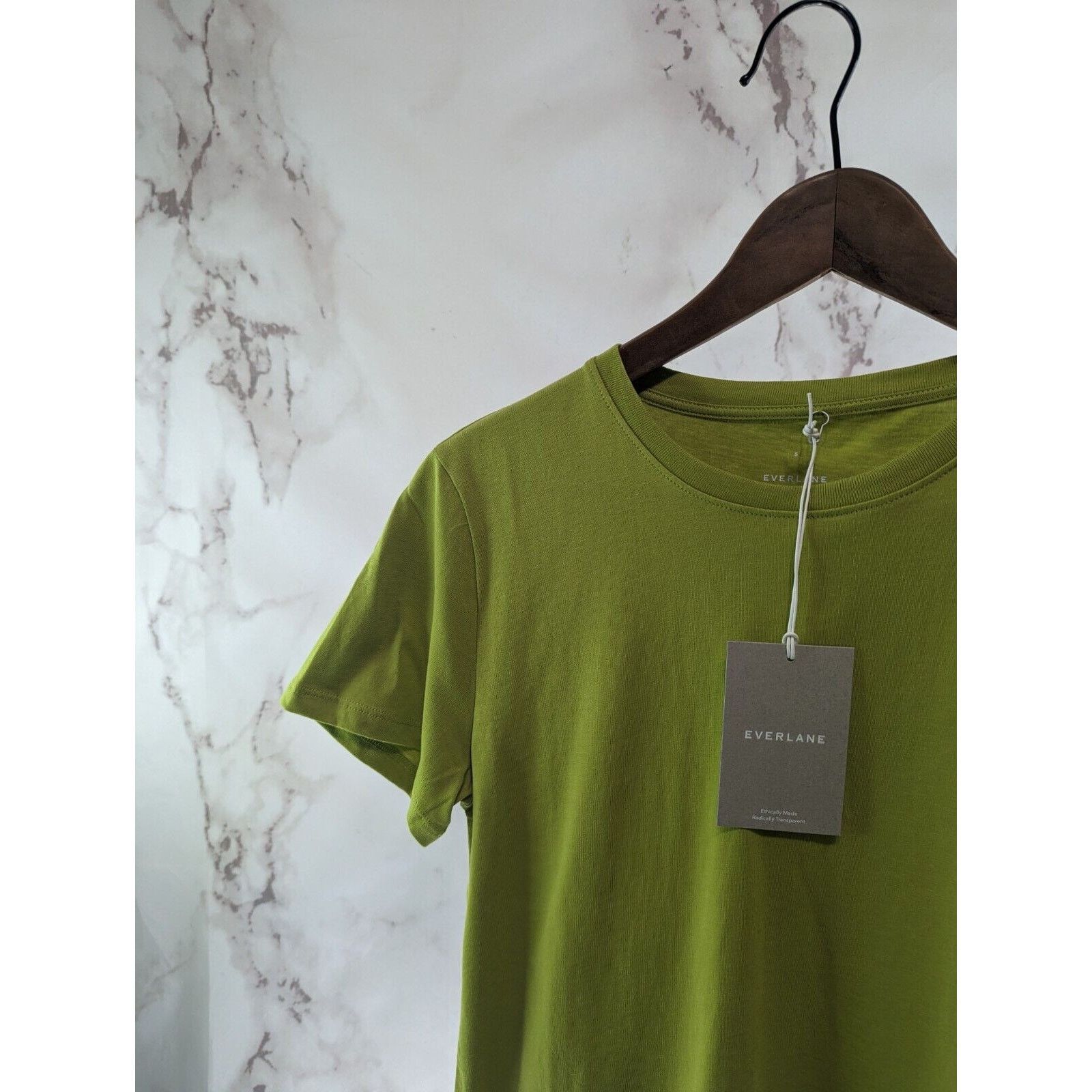 Everlane Everlane T Shirt Women Small Green Crew Neck Box Cut Tee Size S / US 4 / IT 40 - 2 Thumbnail