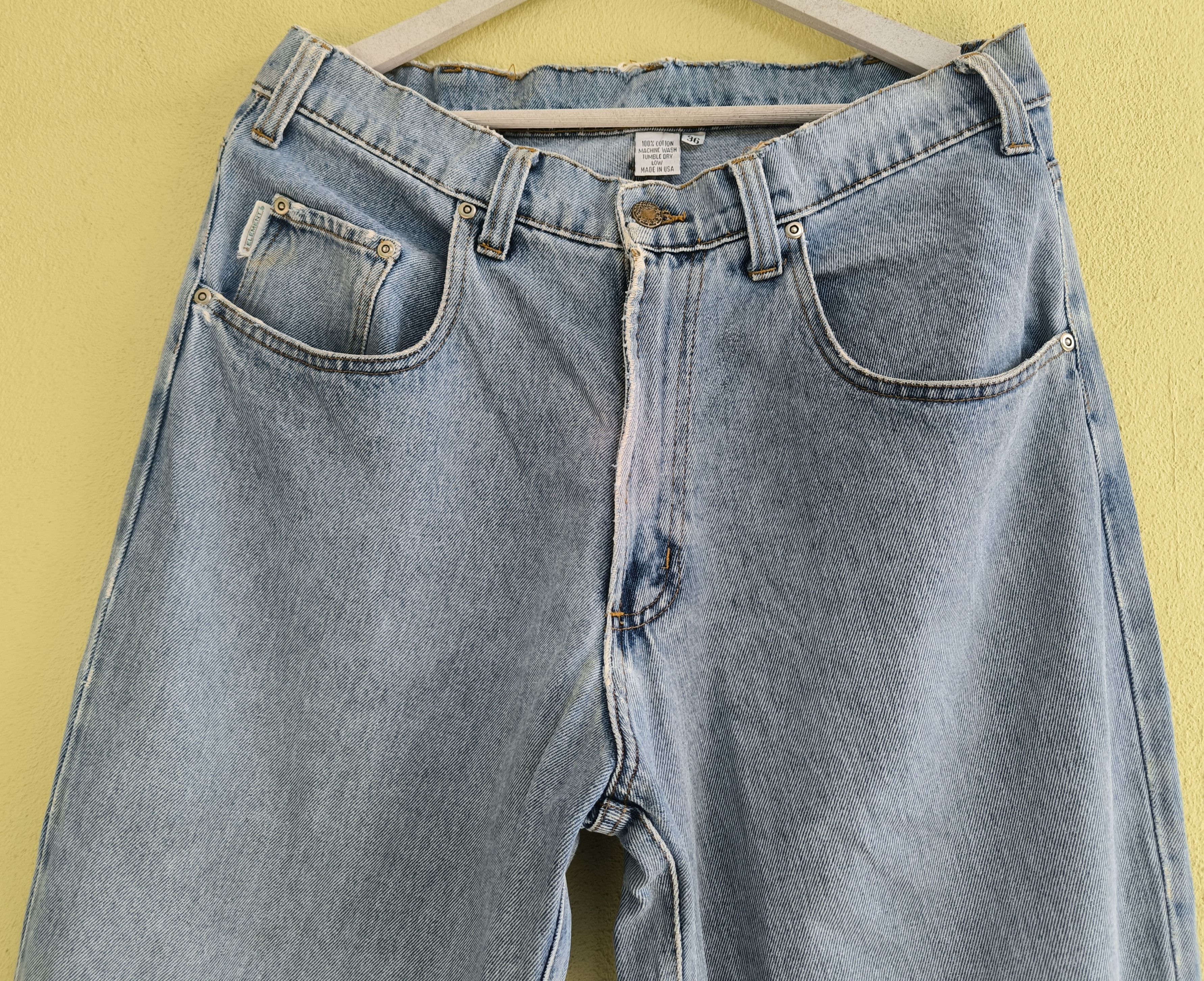 Element Vtg 90's ELEMENT made in USA classic jeans Size US 36 / EU 52 - 3 Thumbnail