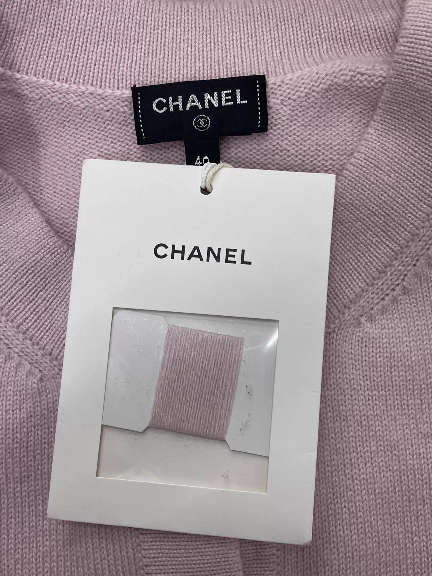 Chanel Chanel Sakura Pink Cashmere Knit Cardigan Dress 40 Unique Size M / US 6-8 / IT 42-44 - 4 Thumbnail