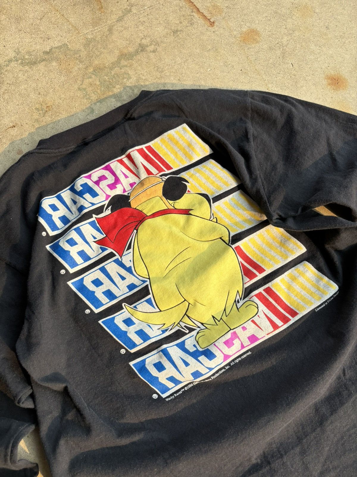 NASCAR Crazy 1994 Wacky Races Hanna Barbera Nascar Longsleeve Size US L / EU 52-54 / 3 - 7 Thumbnail