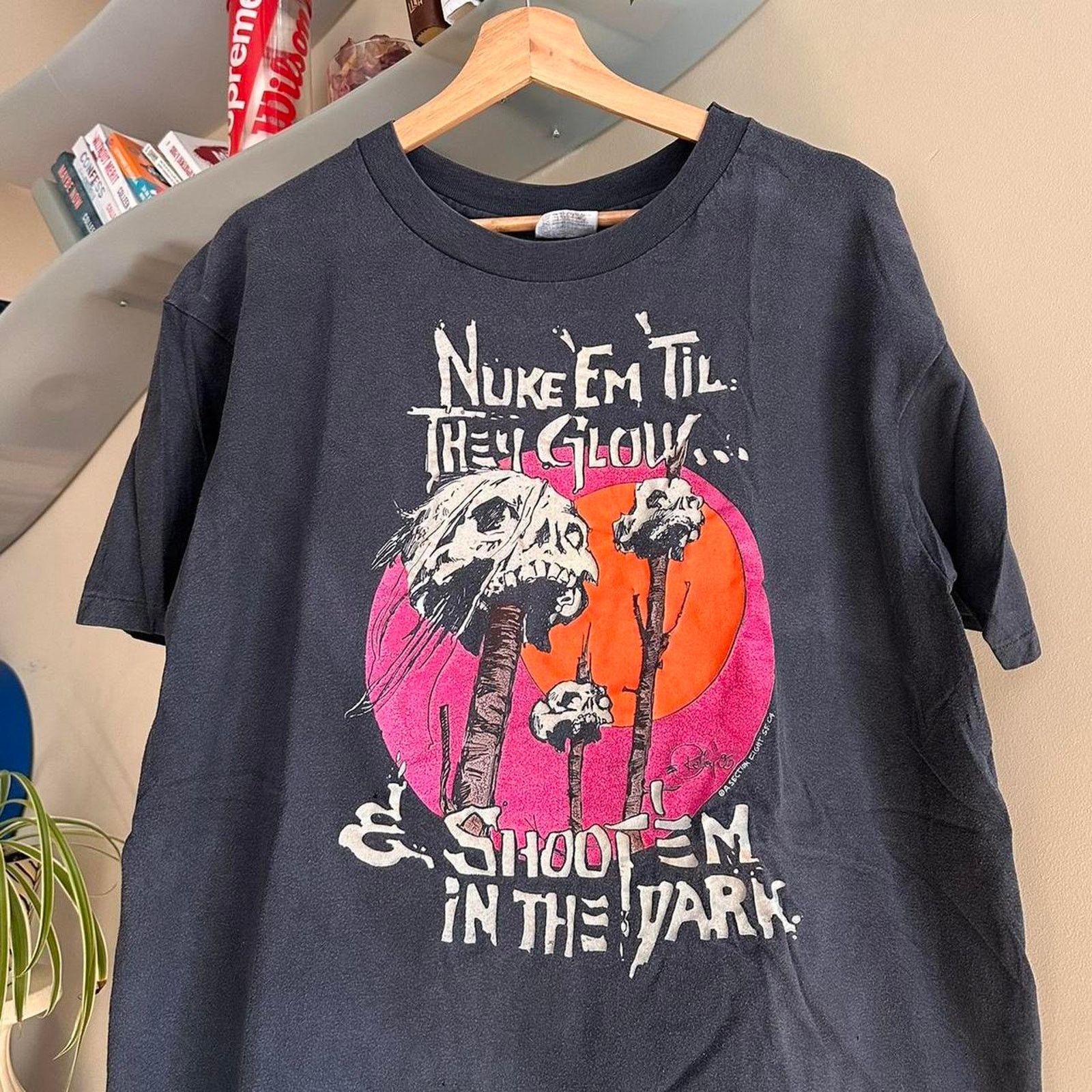 Band Tees × Vintage Vintage Nuke 'em Til They Glow Death Metal Shirt Size US XL / EU 56 / 4 - 2 Thumbnail