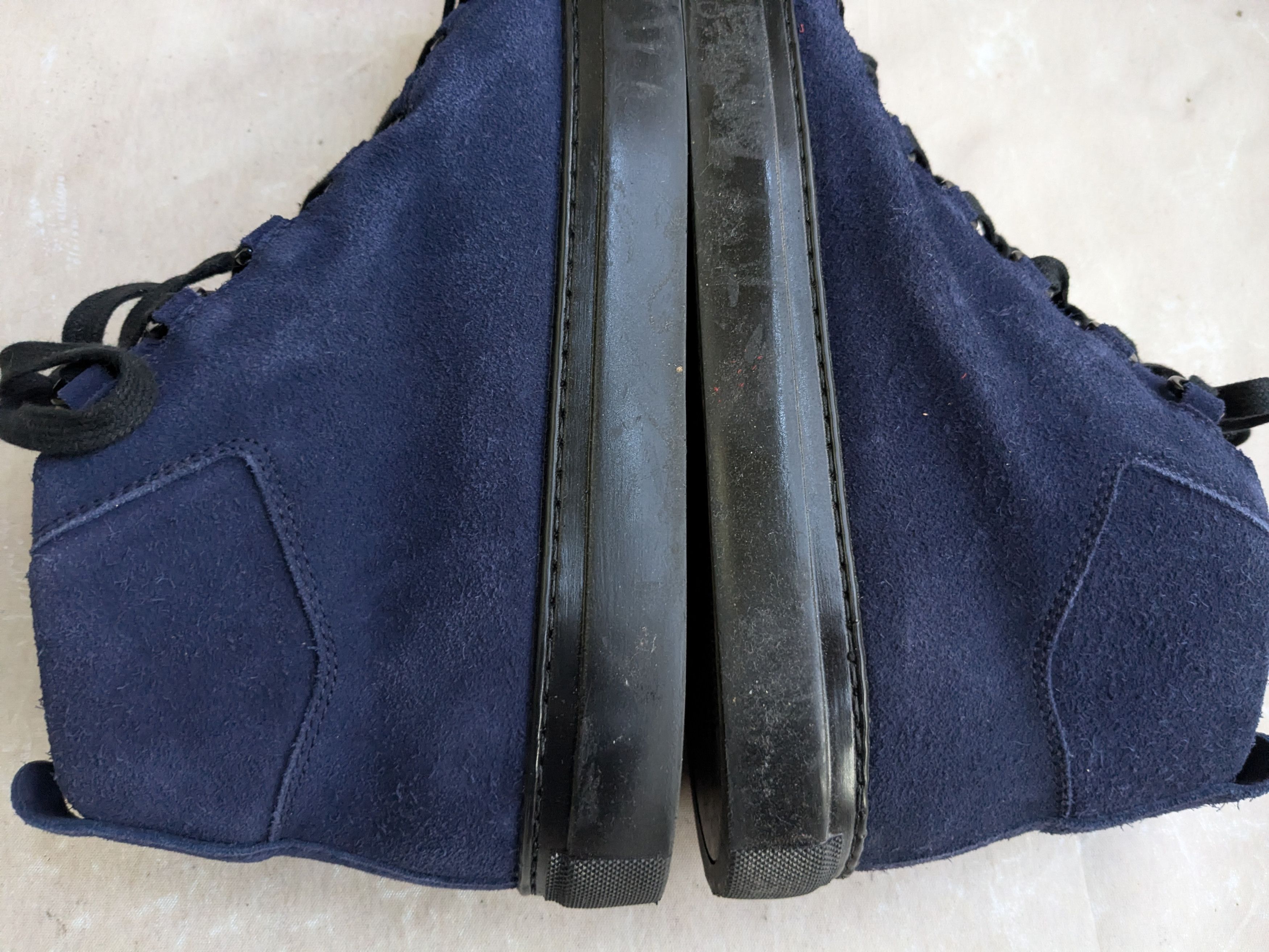 Balenciaga Balenciaga Arena Blue 10 Suede Leather High Tops Black Size US 10 / EU 43 - 10 Thumbnail