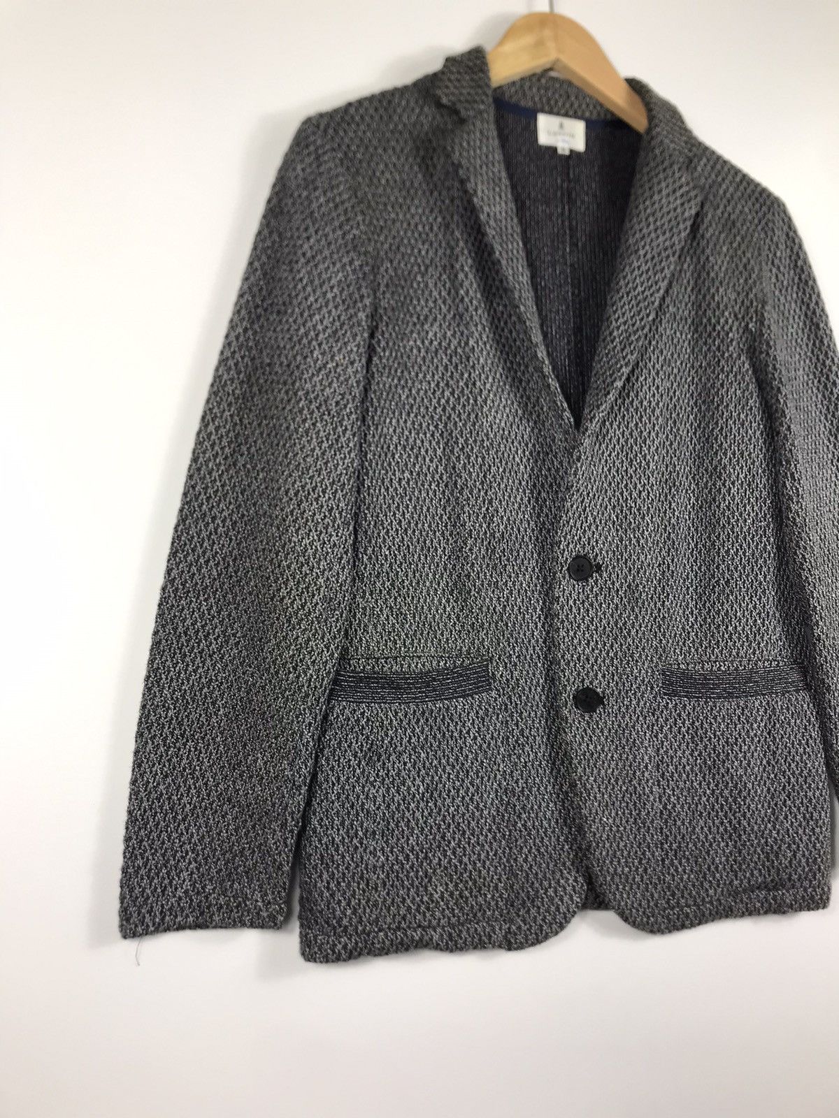 Lanvin 💥Lanvin En Bleu Tweed Single Breast Coat Size US M / EU 48-50 / 2 - 2 Thumbnail