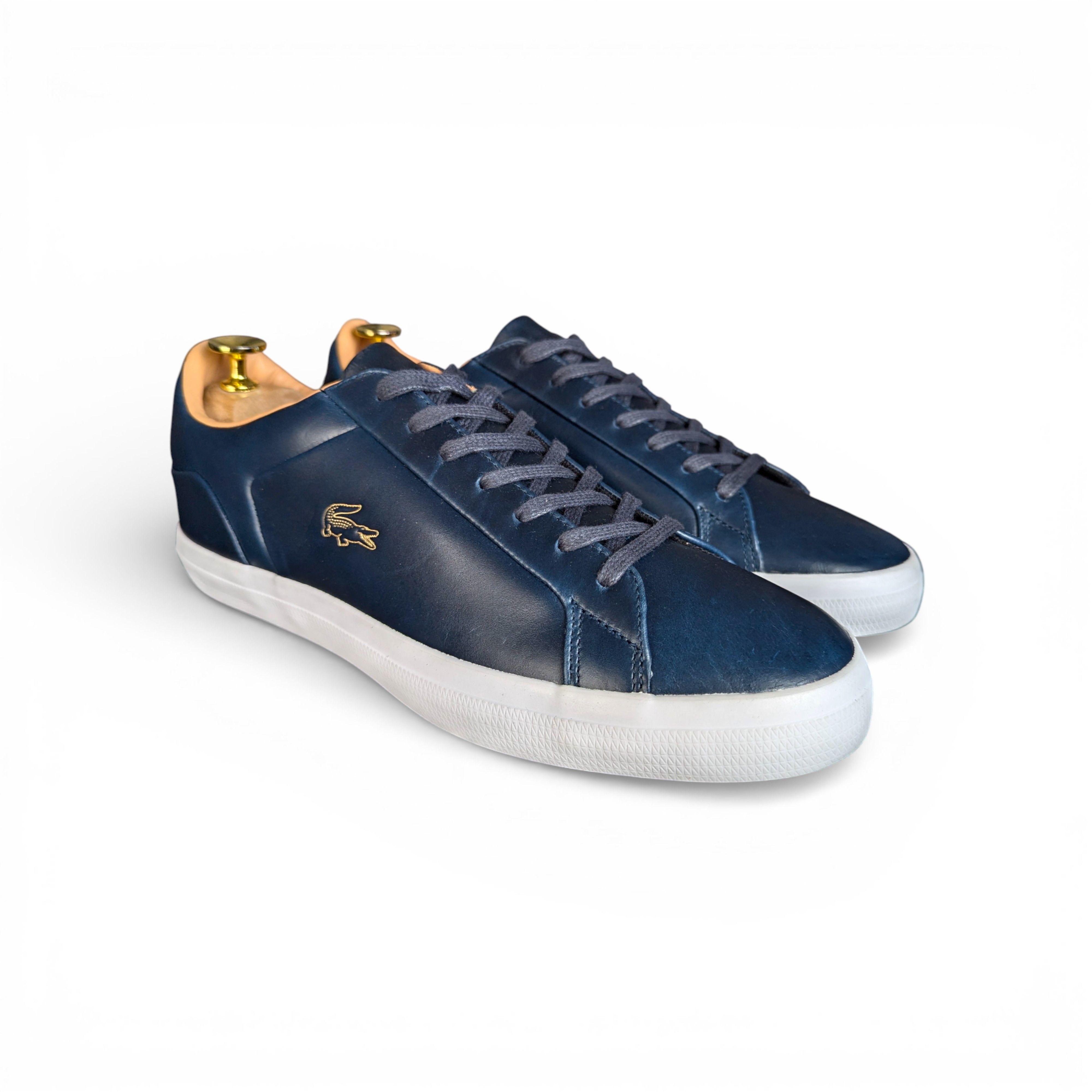 Lacoste LACOSTE blue leather sneakers Size US 9 / EU 42 - 3 Thumbnail
