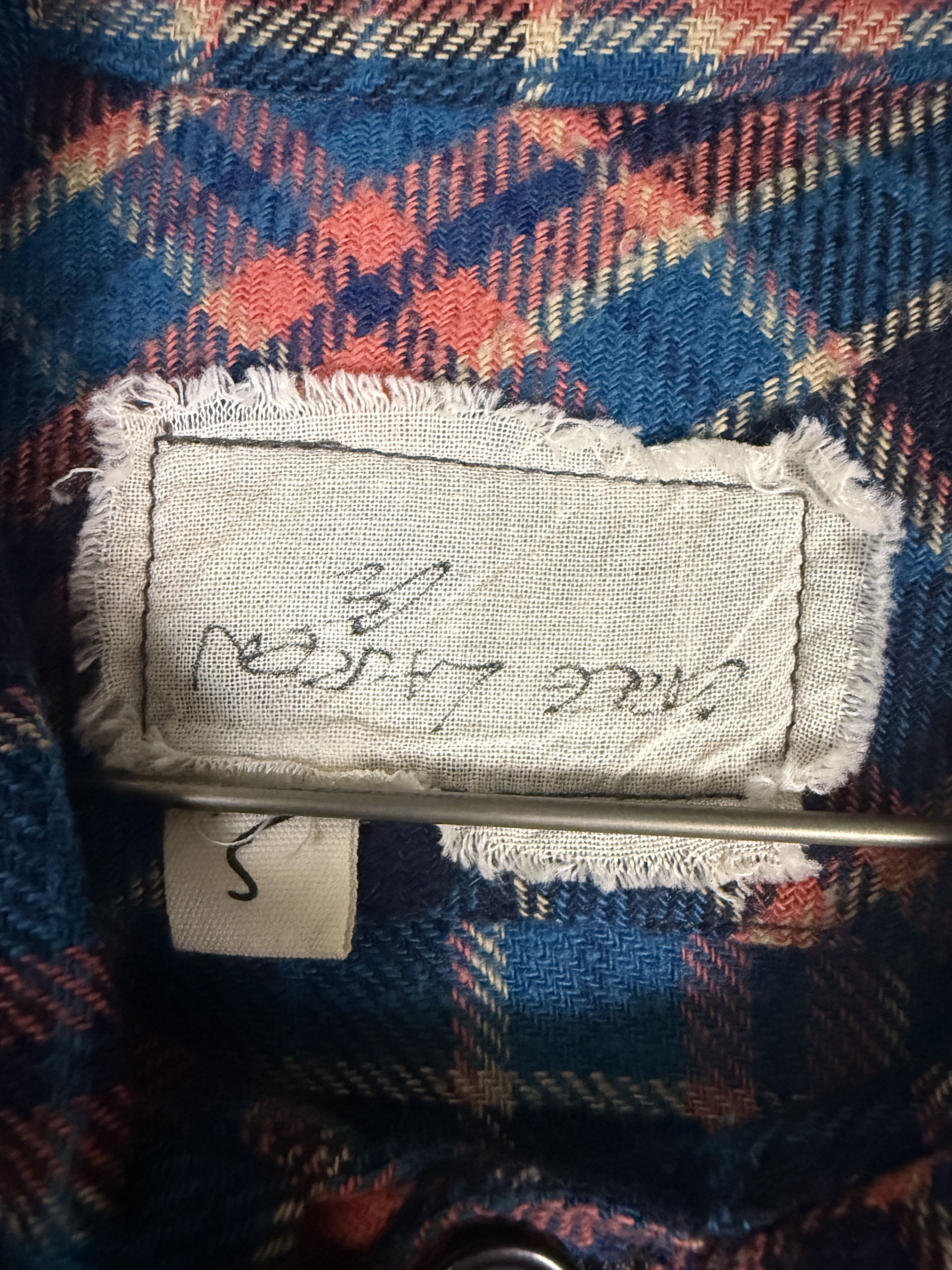 Greg Lauren $795 Greg Lauren Plaid Short Sleeve Shirt Size US XXL / EU 58 / 5 - 6 Thumbnail