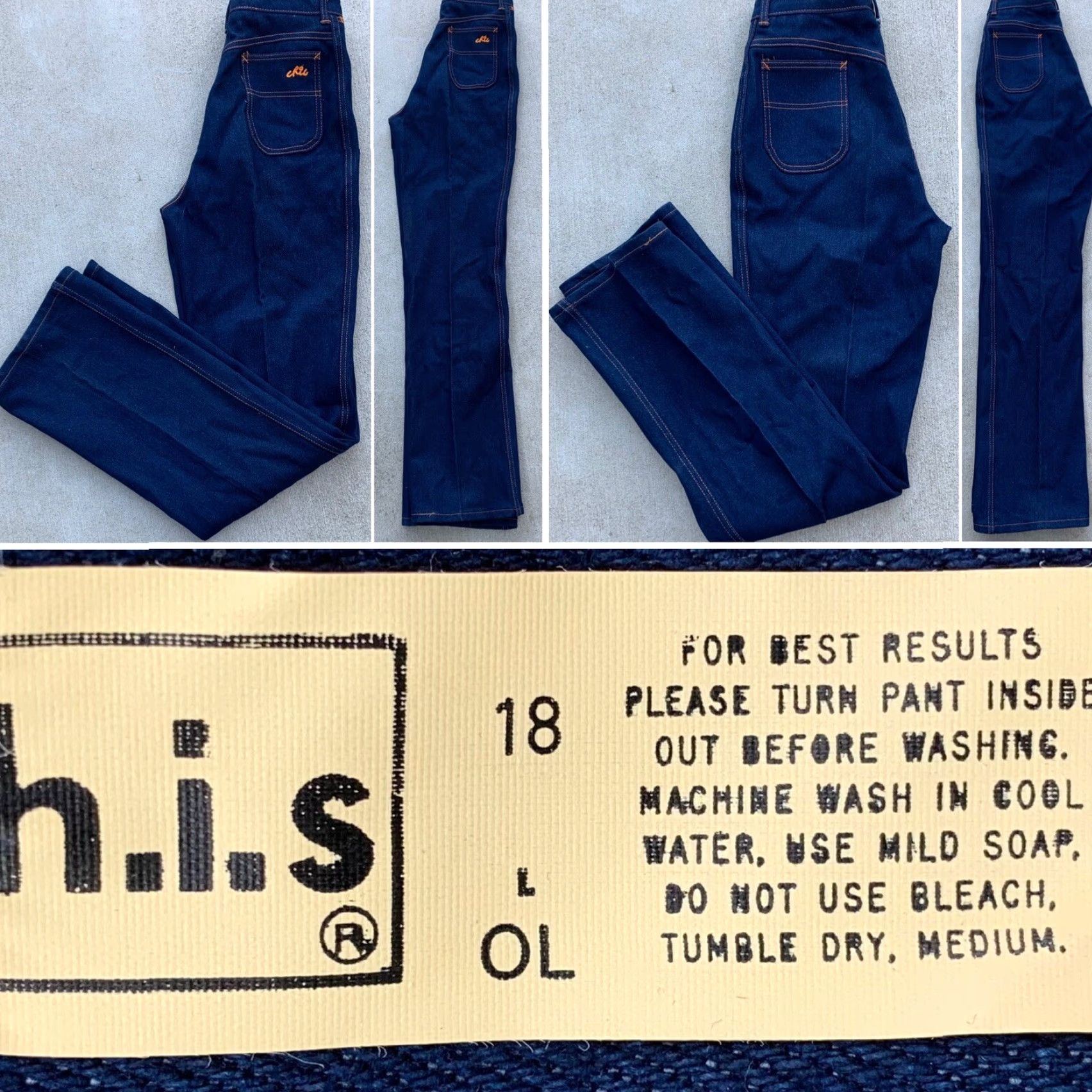 Vintage VINTAGE CHIC Jeans Shirt? (Oops) Size 40" / US 18 - 2 Thumbnail