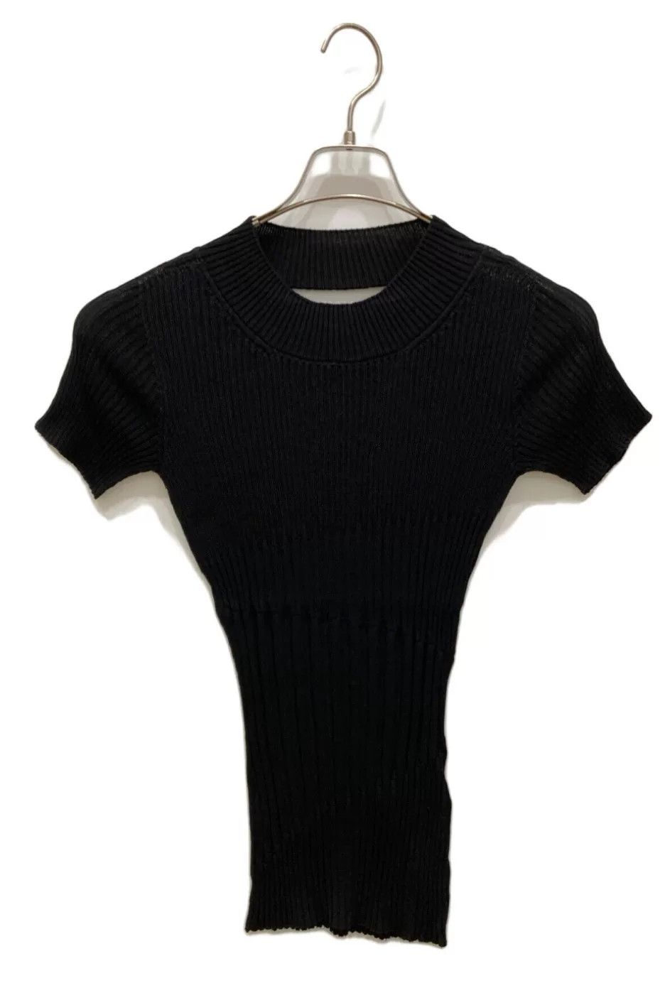 Yohji Yamamoto Yohji Yamamoto Cropped Round Neck Short Sleeve Knit Size M / US 6-8 / IT 42-44 - 1 Thumbnail