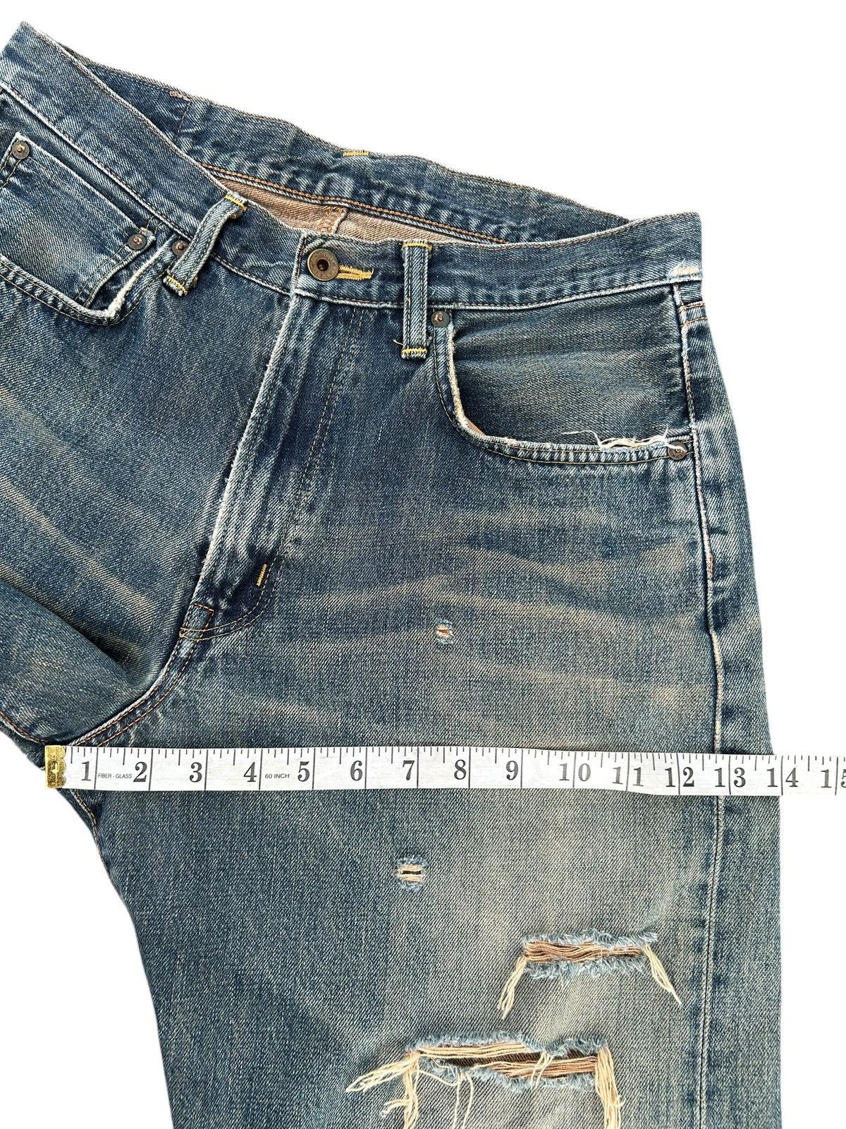 Kapital Vintage Edwin 505 Selvedge Rusty Baggy Distressed Denim jean Size US 32 / EU 48 - 16 Thumbnail