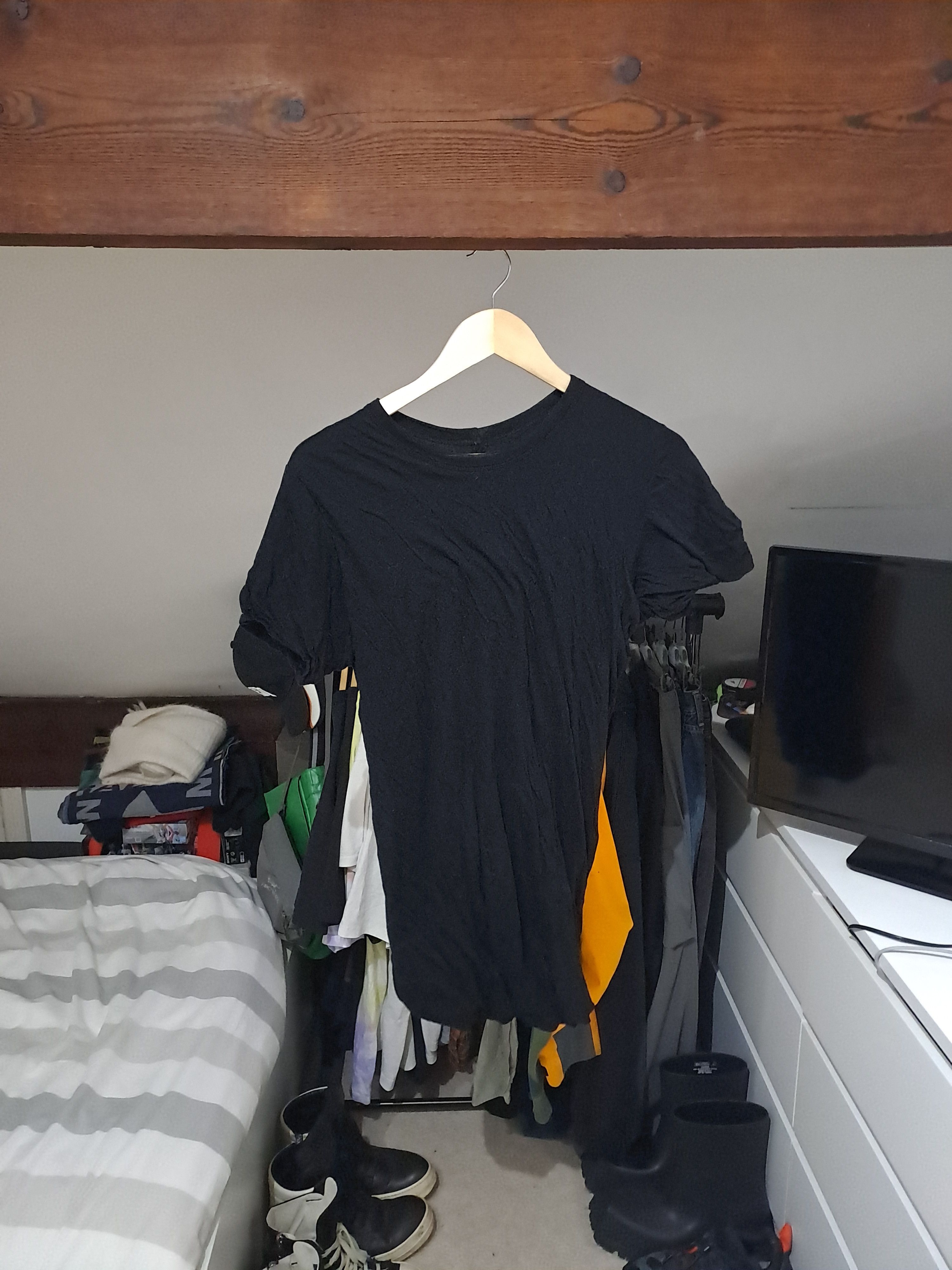 Rick Owens Rick Owens Black Double T-Shirt Size US M / EU 48-50 / 2 - 1 Thumbnail