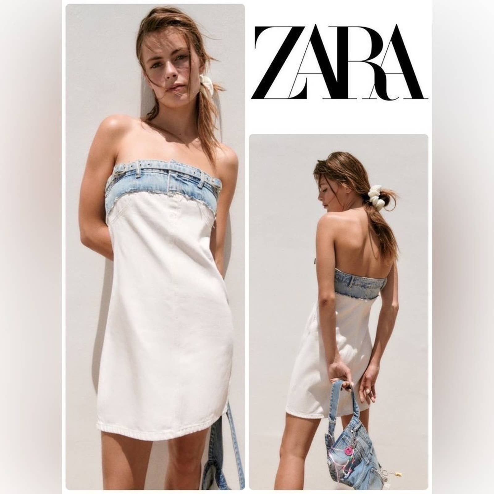 White denim off the shoulder dress new arrivals