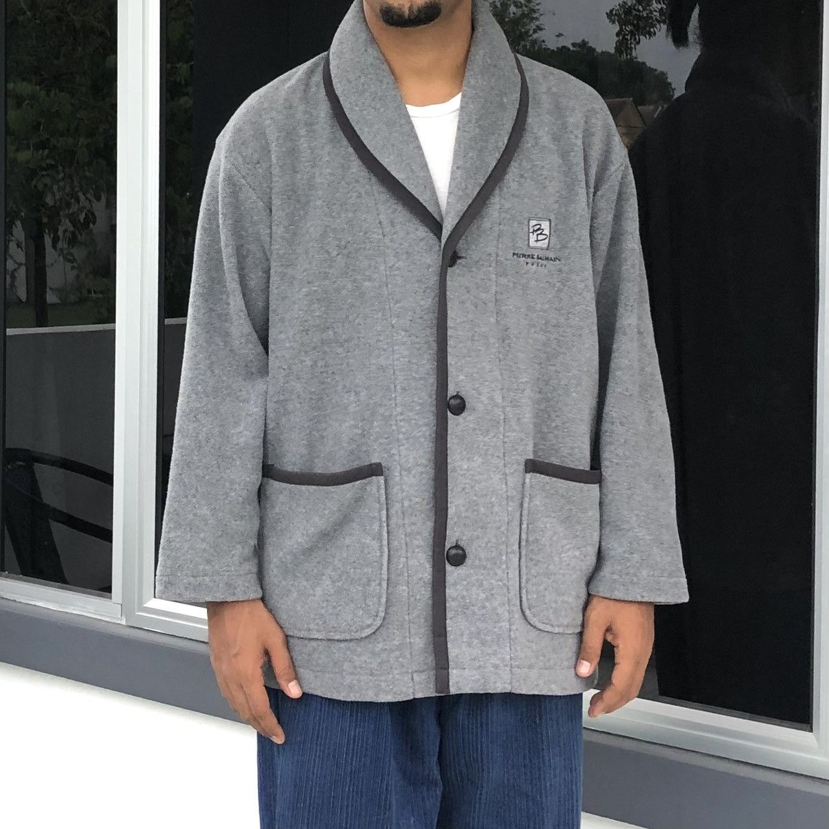 Pierre Balmain Pierre Balmain Paris Men Fleece Cardigan Casual Jacket Size US M / EU 48-50 / 2 - 3 Thumbnail