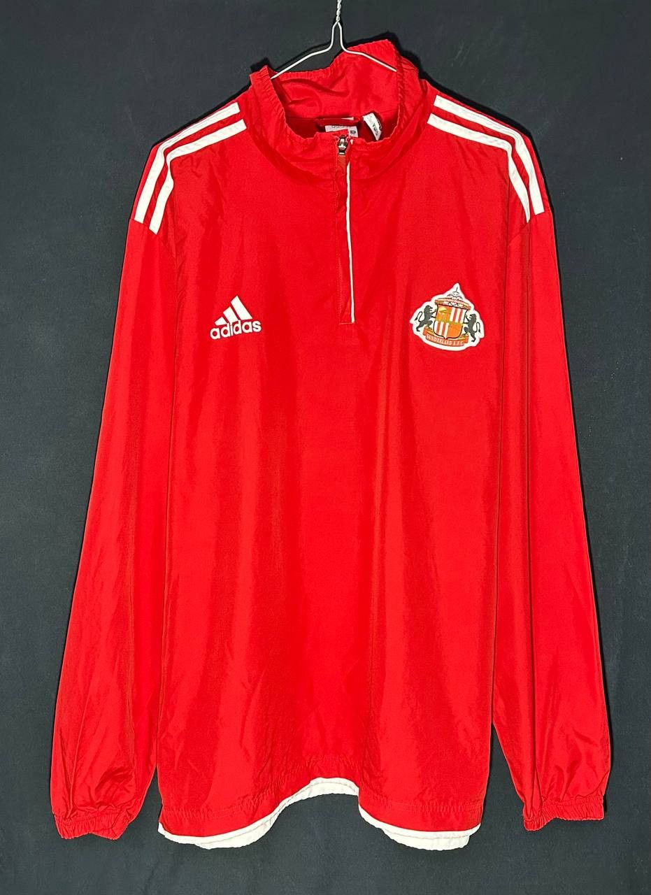 Adidas Adidas Sunderland Football Track Top Jacket Red 2010 / 2011 Size US L / EU 52-54 / 3 - 1 Thumbnail