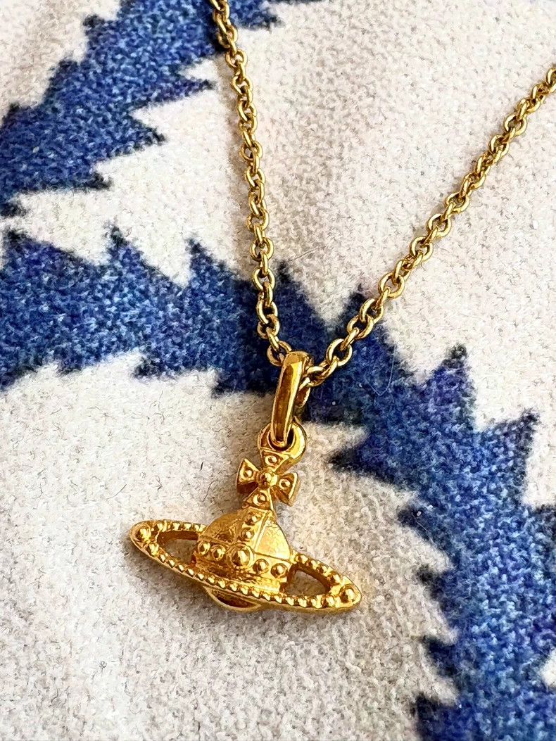 Vivienne Westwood Vivienne Westwood Golden Saturn Necklace Size ONE SIZE - 1 Thumbnail
