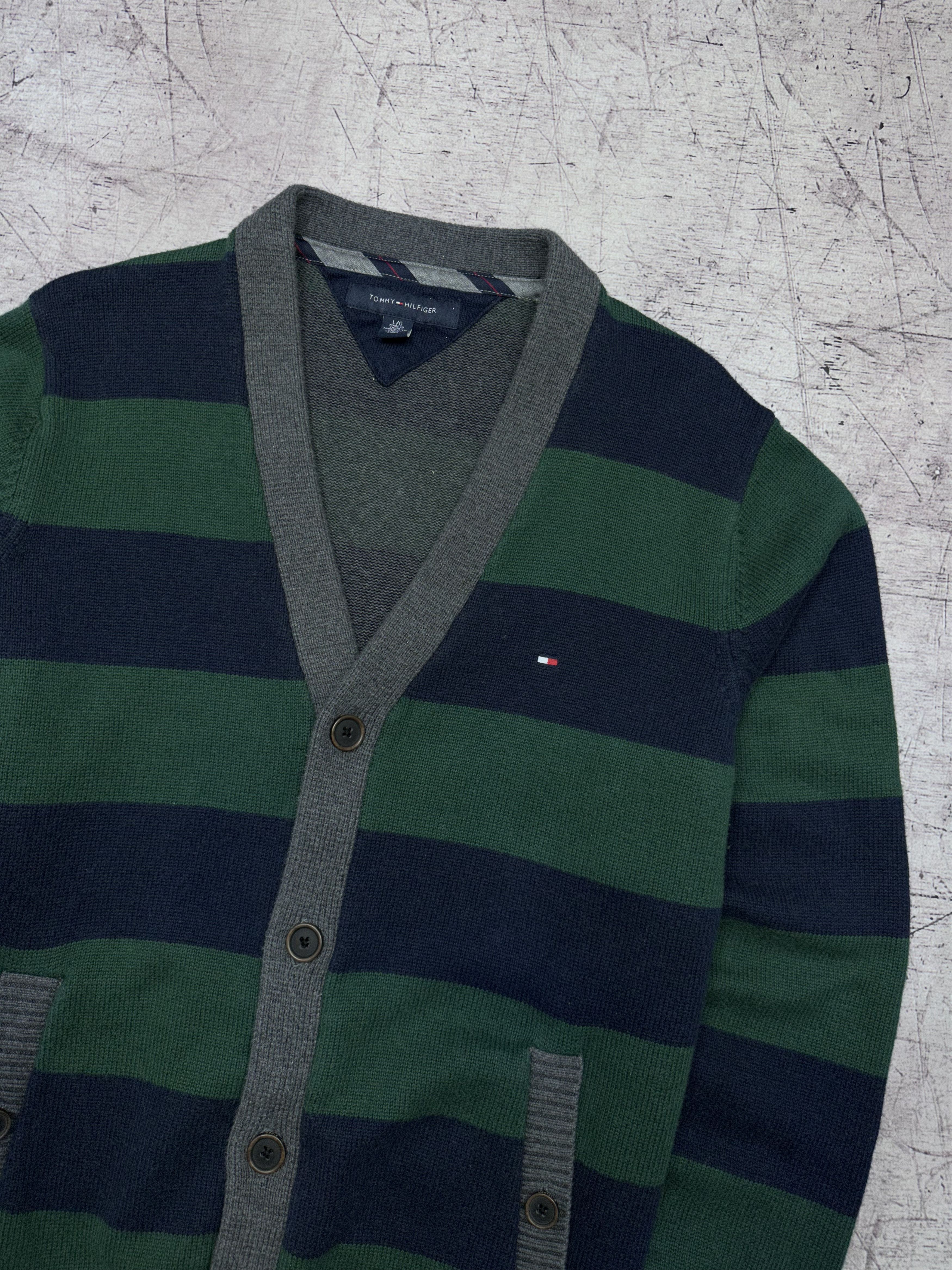 Tommy Hilfiger Tommy Hilfiger Vintage Mens Cardigan Sweater Size US L / EU 52-54 / 3 - 2 Thumbnail