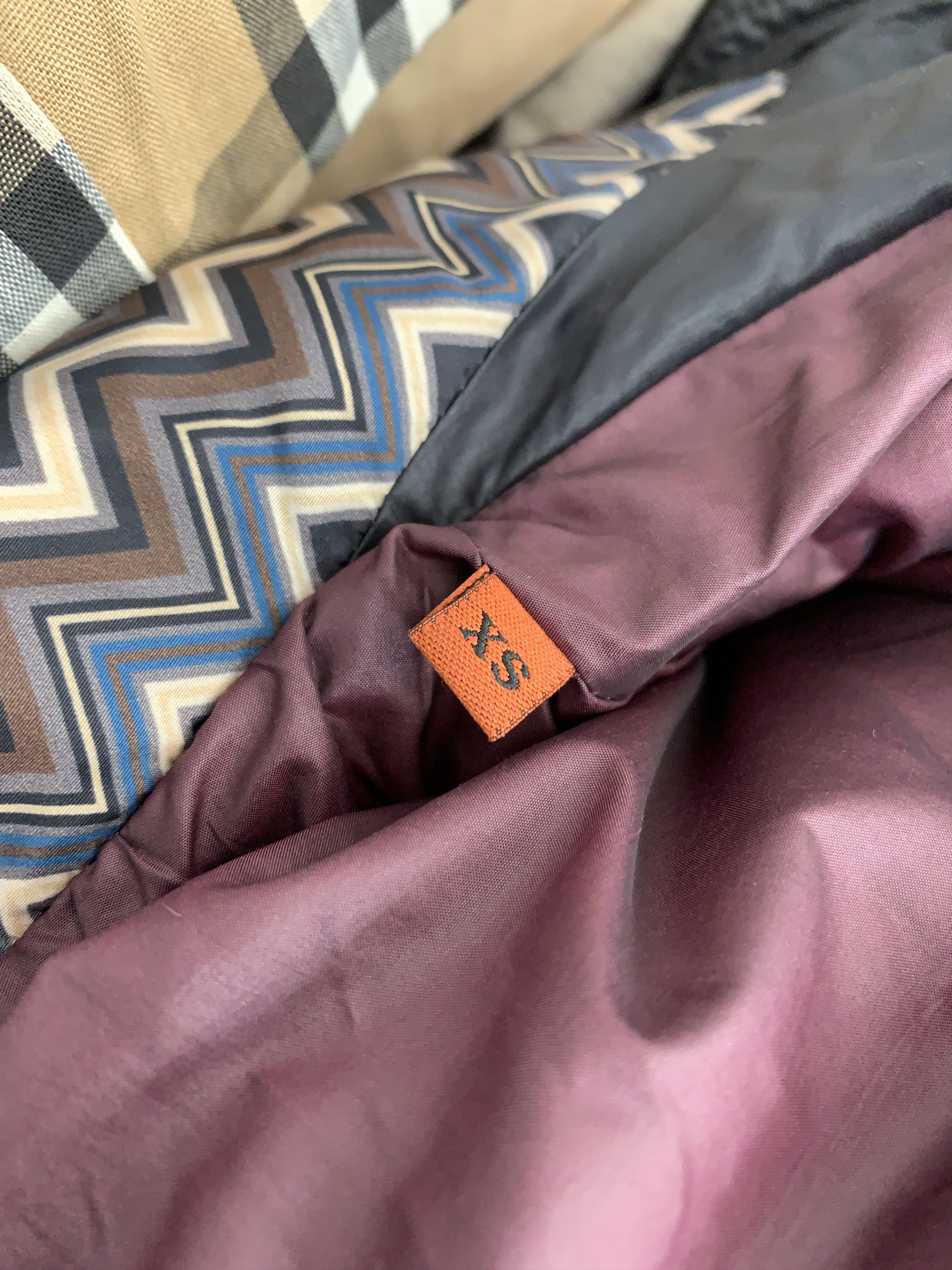 Missoni Wave MISSONI Size XS Black Piumino Down Puffer Coat Size XS / US 0-2 / IT 36-38 - 5 Thumbnail