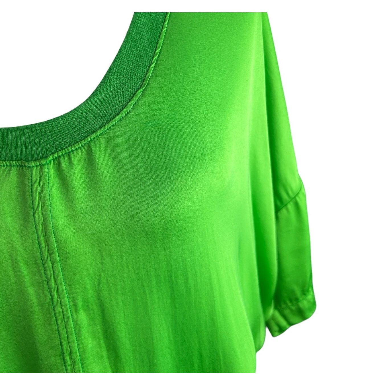 Other Raquel Allegra Dress XS / SM Neon Green Avant Garde Designer Size S / US 4 / IT 40 - 6 Thumbnail