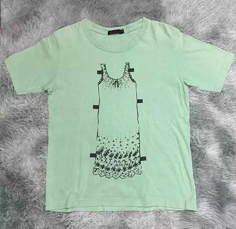 image of Undercover 03Ss Paper Doll Period Short Sleeve in Green, Men's (Size Small)