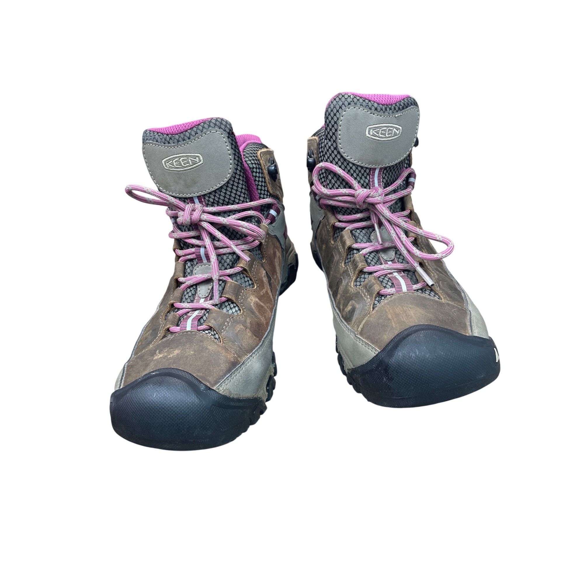 KEEN Keen Dry Womans Brown Pink Suede Waterproof Hike Boots Sz 10 Size US 10 / IT 40 - 13 Thumbnail