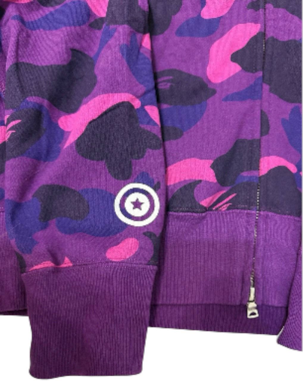 Bape Purple Shark Full Zip Up Hooded Bape Size US L / EU 52-54 / 3 - 6 Thumbnail