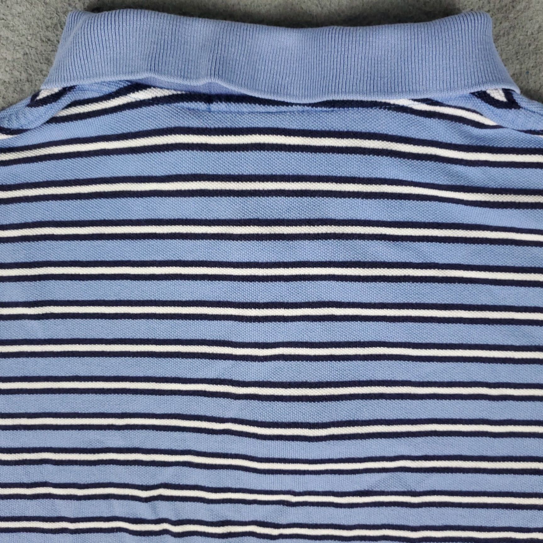 Ralph Lauren VINTAGE Ralph Lauren Polo Shirt Mens 2XL Cotton Blue Striped Casual Preppy Summer Size US XXL / EU 58 / 5 - 4 Thumbnail