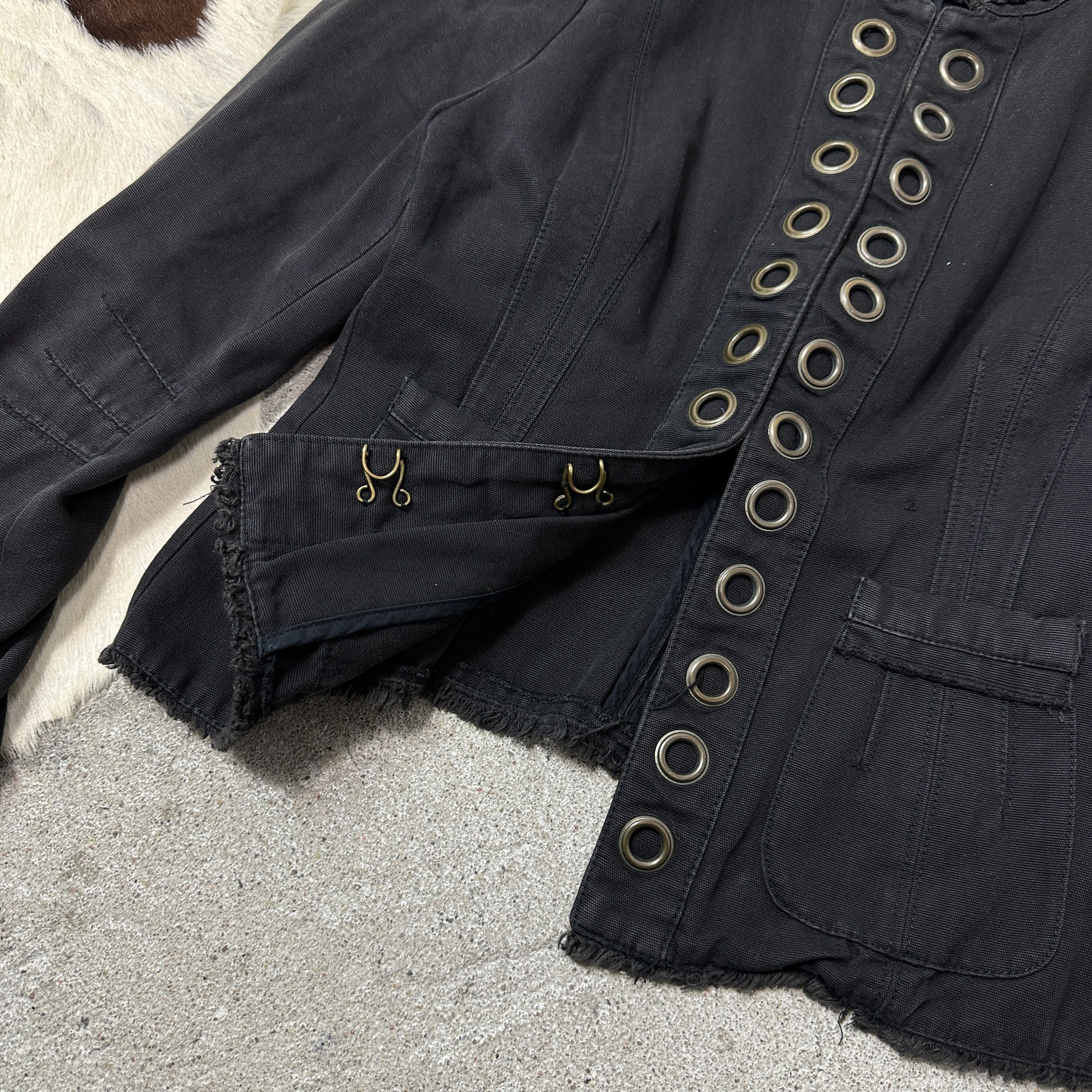 Vintage Vintage Avant Garde Eyelets Grunge Jacket Y2K Size M / US 6-8 / IT 42-44 - 6 Thumbnail