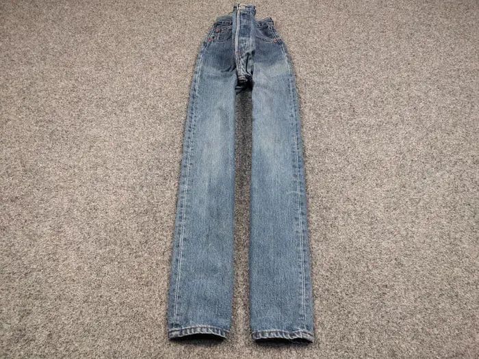 Levi's Vintage 80's Levis 501 Jeans Made USA Perfect Faded Denim Size US 33 - 2 Thumbnail