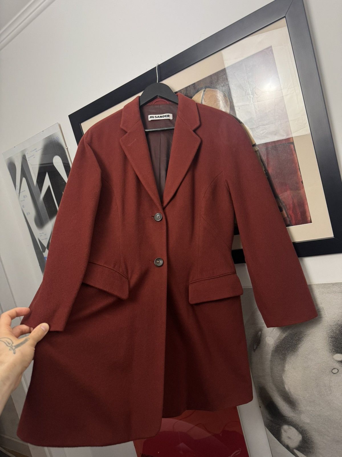 Jil Sander Jil Sander Wool Coat Jacket Designer Luxury High End Rare Size M / US 6-8 / IT 42-44 - 2 Thumbnail