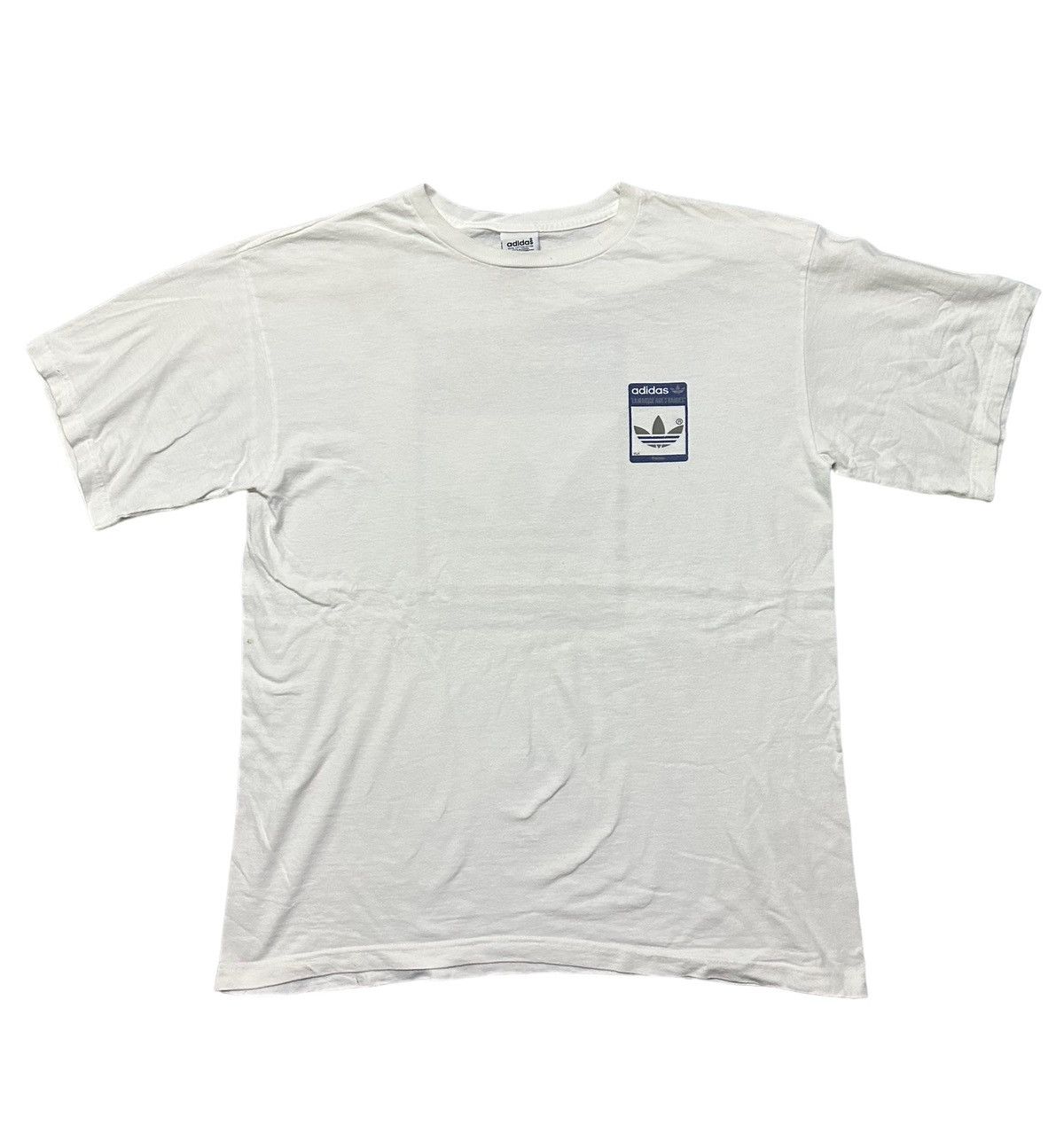 Vintage Vintage 90s Adidas France big logo tee Size US L / EU 52-54 / 3 - 2 Thumbnail