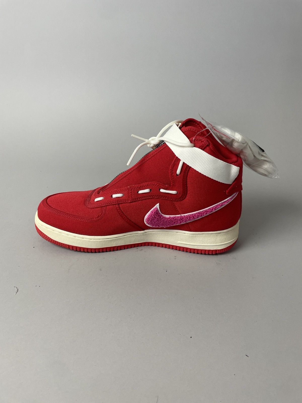 Emotionally Unavailable Red hi top air force 1 sneakers exclusive Size US 11 / EU 44 - 6 Thumbnail
