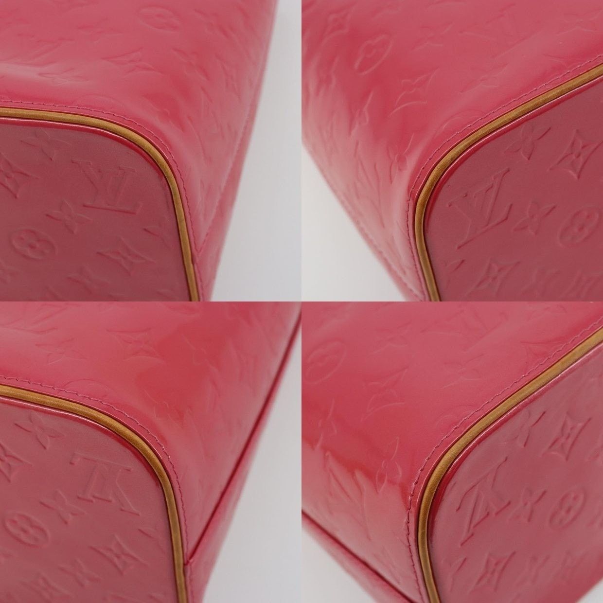 Louis Vuitton Louis Vuitton Monogram Vernis Houston Handbag Pink Size ONE SIZE - 11 Thumbnail