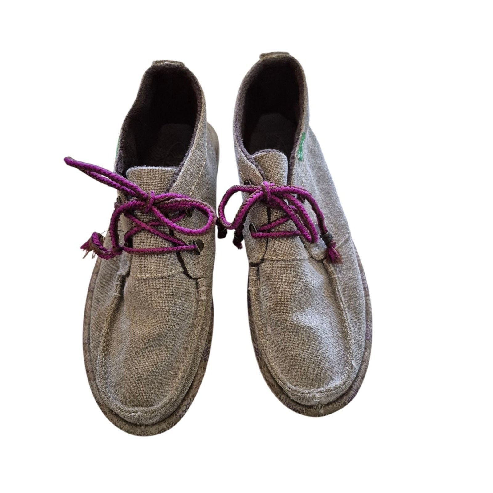 Sanuk Sanuk Womens Shaka Lite 2 Natural Canvas Shoes Laofers Shoes Size US 6 / IT 36 - 4 Thumbnail
