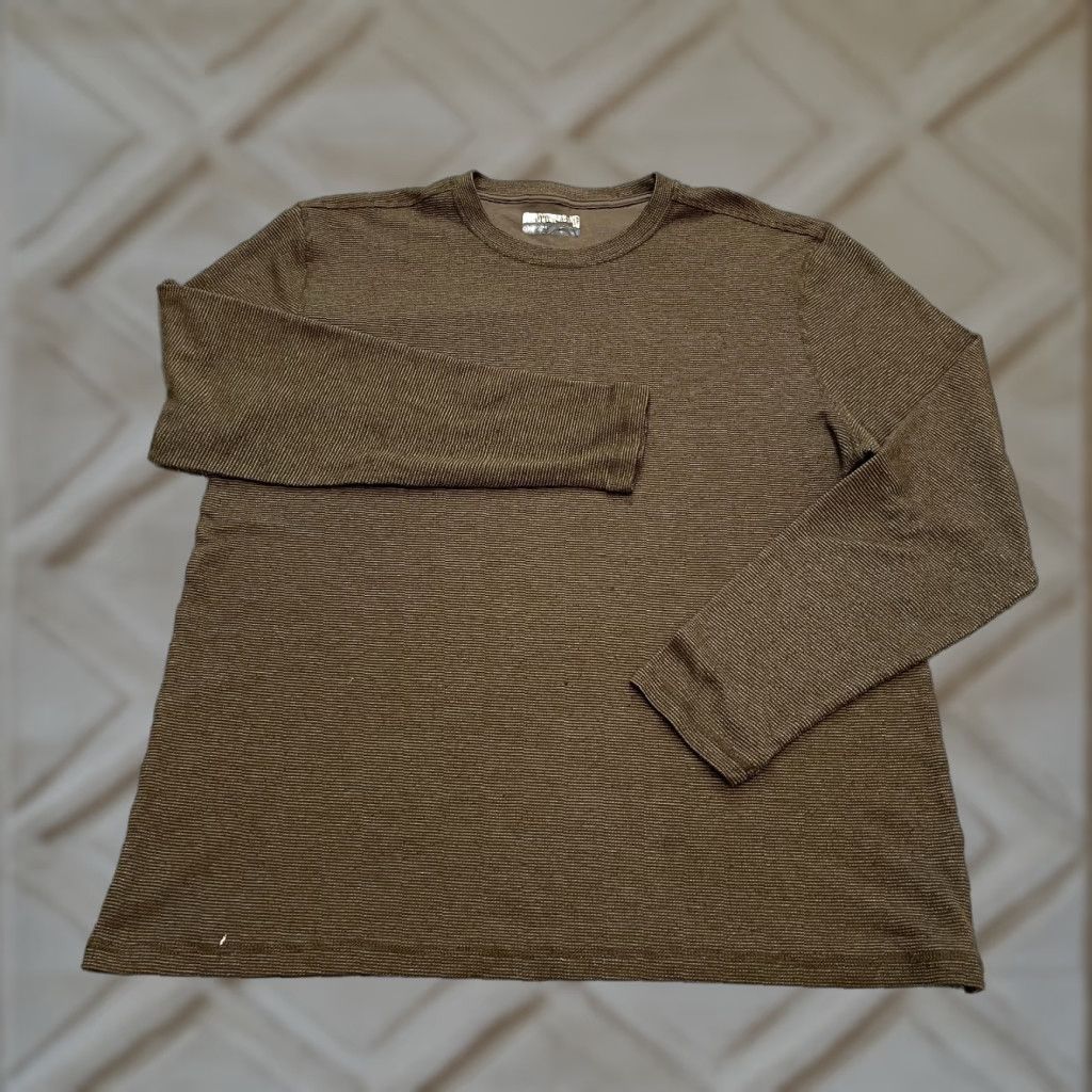 Vintage Magellan Mens XL Dark Green Cotton Polyester Knit Long Sleeve Shirt Crew Neck Regular Fit Casual Size US XL / EU 56 / 4 - 1 Thumbnail