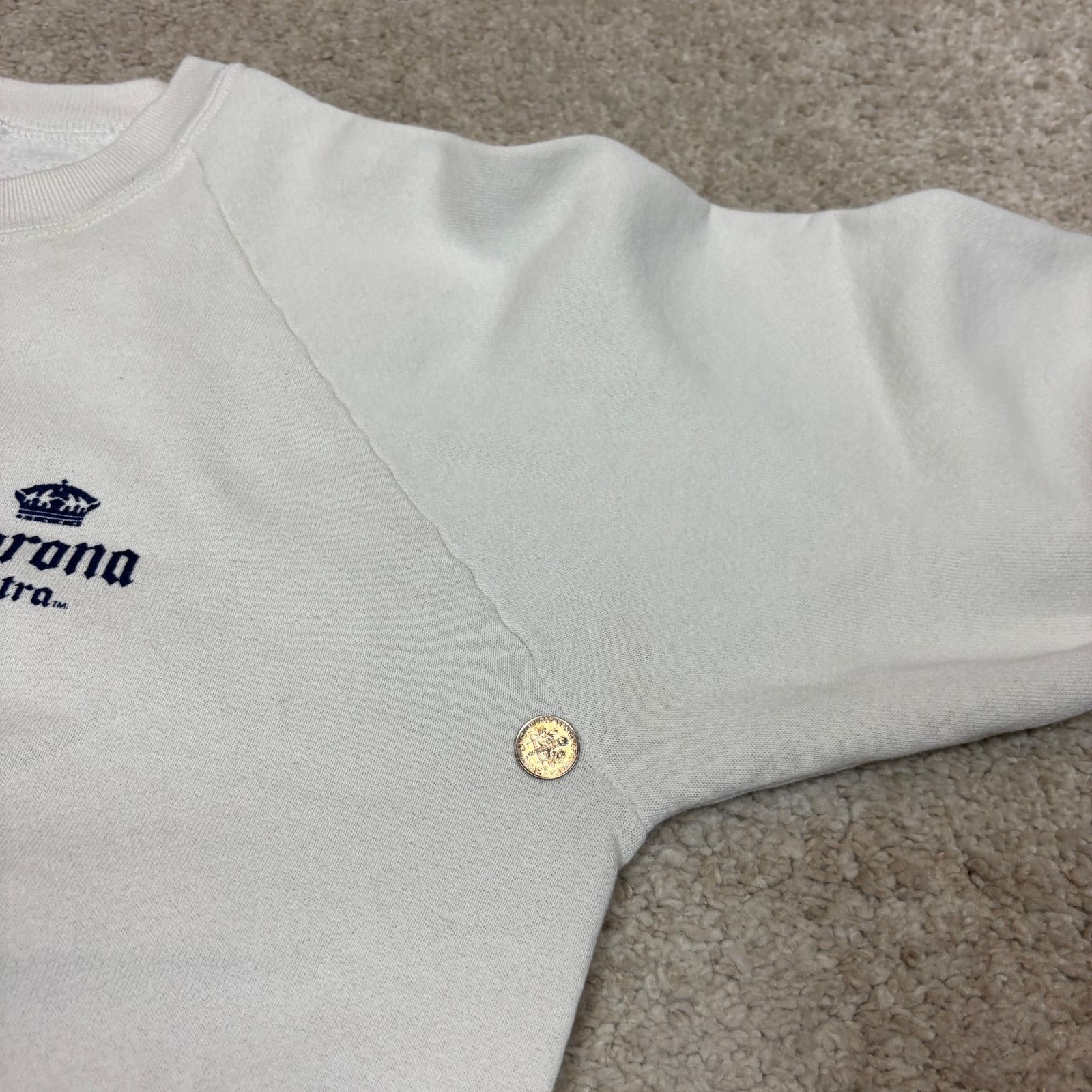 Vintage Vintage 90s Corona Crewneck Sweatshirt Men's Large Cerveza Size US L / EU 52-54 / 3 - 10 Thumbnail
