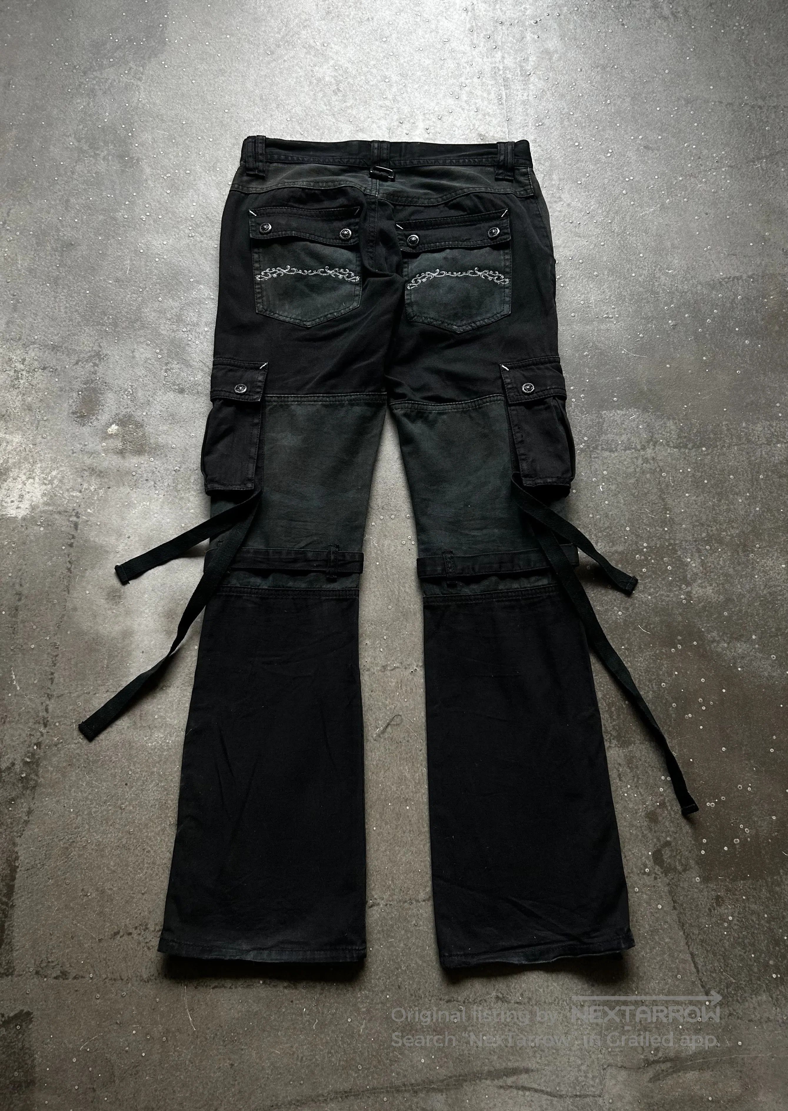 Vintage MIDAS Early Four-Chain Cargo Pants. Size US 44 / EU 60 - 2 Thumbnail