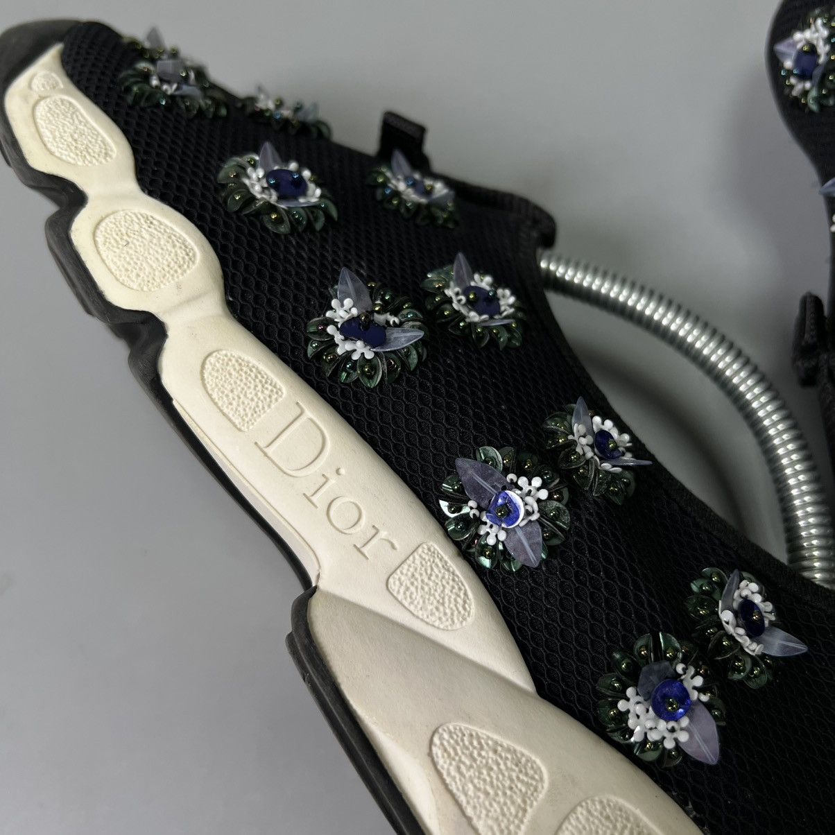 Dior Dior Fusion Embellished Mesh Sneakers Black Rare size 38 Size US 8 / IT 38 - 6 Thumbnail