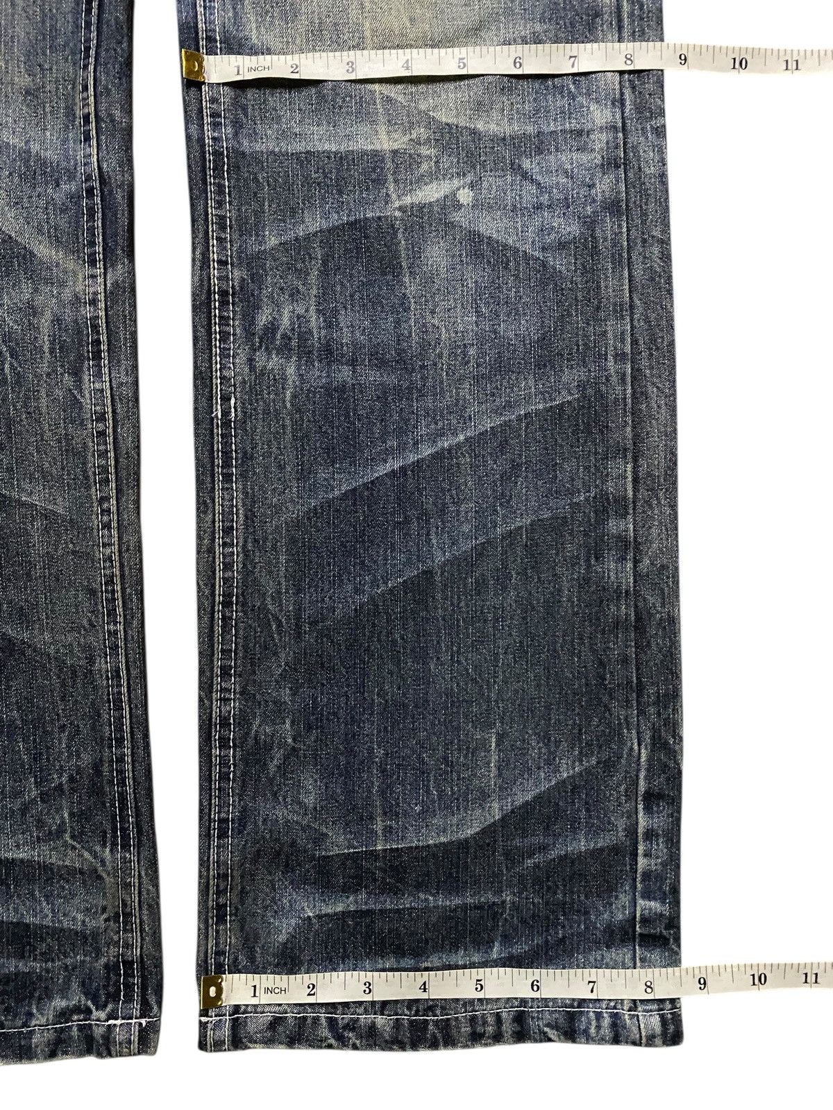 Replay Vintage Japanese Brand Mud Wash Distressed Loose Jeans Size US 33 - 16 Thumbnail