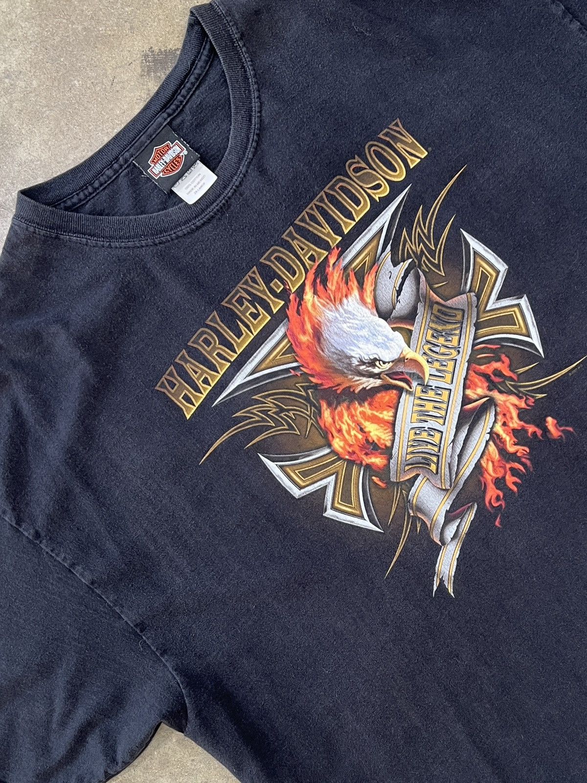Harley Davidson Vintage Harley Davidson Eagle Live the Legend Wisconsin XXL Size US XXL / EU 58 / 5 - 1 Thumbnail