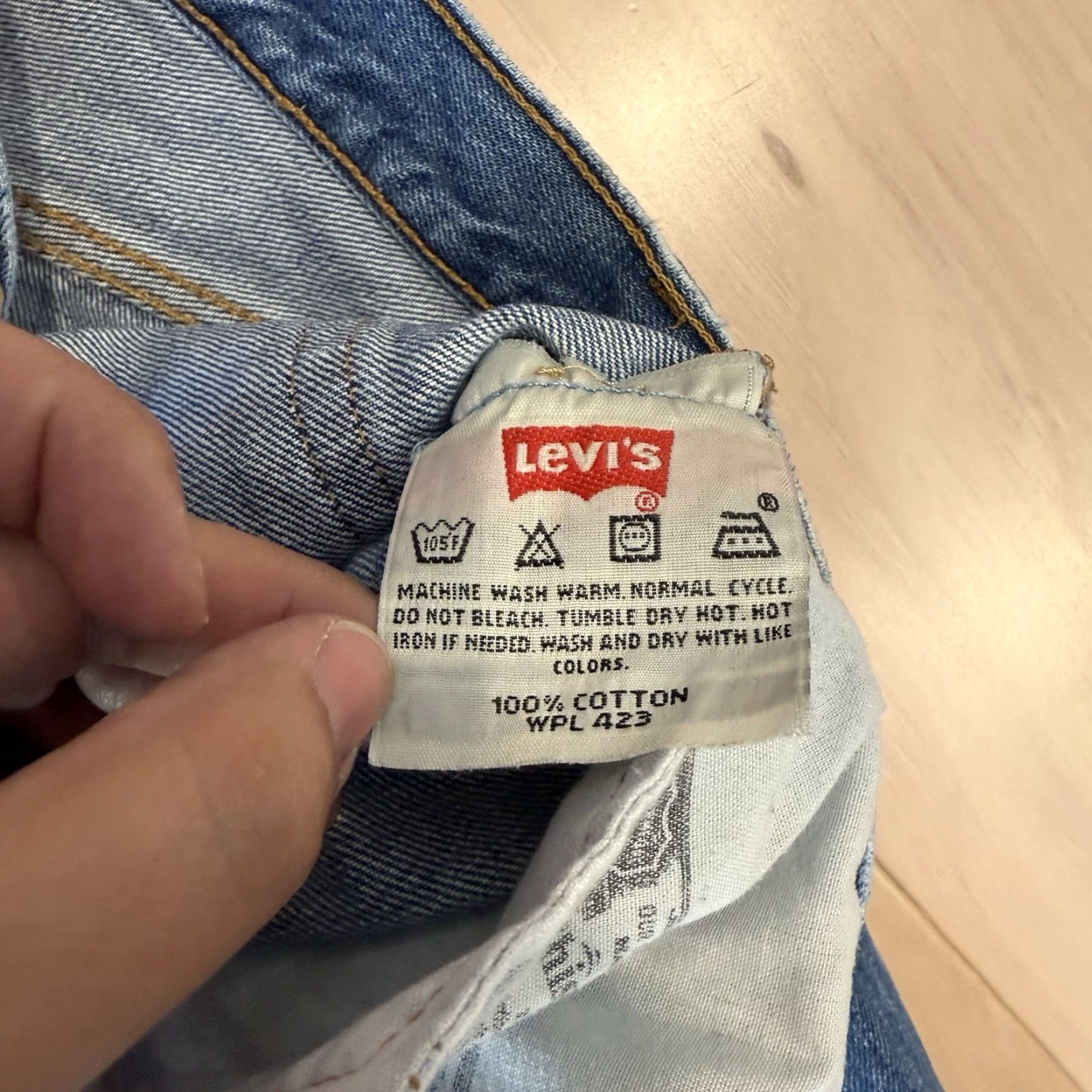 Levi's VINTAGE Levi's 501 Jeans 30 Blue Denim Straight 5-Pocket Regular Mens 90s Western Size US 30 / EU 46 - 7 Thumbnail