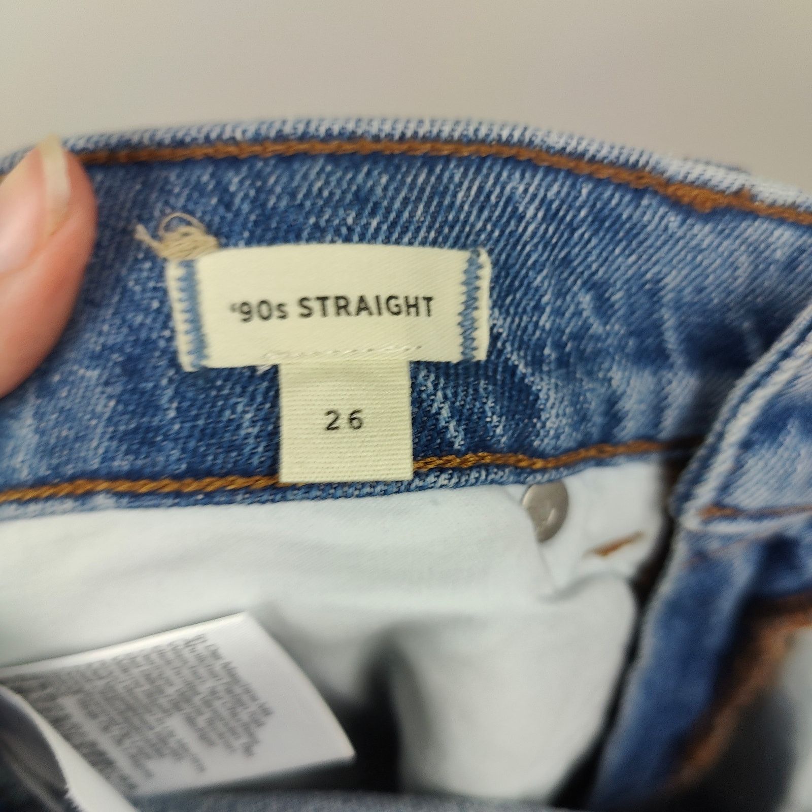 Madewell Madewell The 90s Straight Jeans Womens 26 Rondell Wash Size 26" / US 2 / IT 38 - 9 Thumbnail