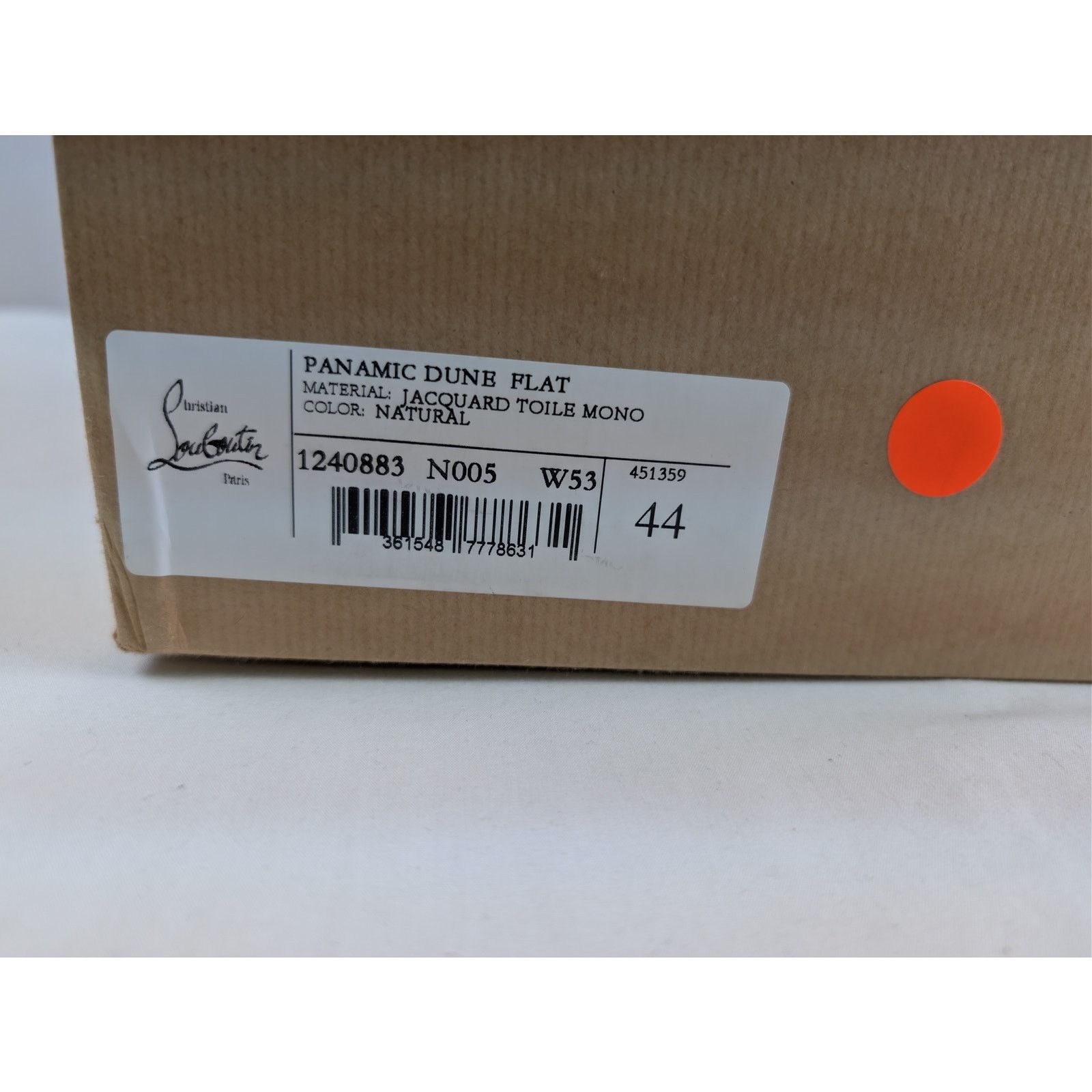 Christian Louboutin o1rshd1 Panamic Dune jacquard-logo Derby shoe Boots natural Size US 11 / EU 44 - 23 Thumbnail
