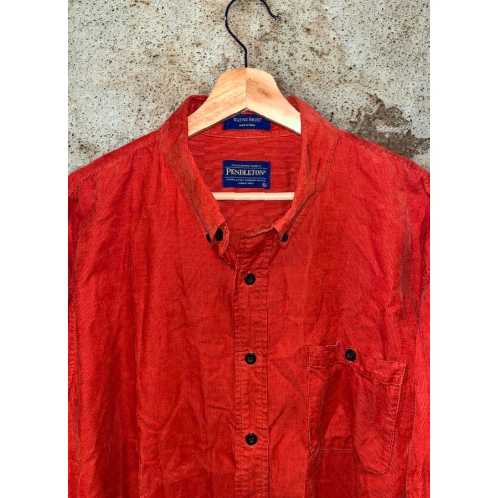 Pendleton Pendleton Wayne Shirt Mens XL Orange Corduroy Button-Up Casual Workwear EUC Size US XL / EU 56 / 4 - 2 Thumbnail