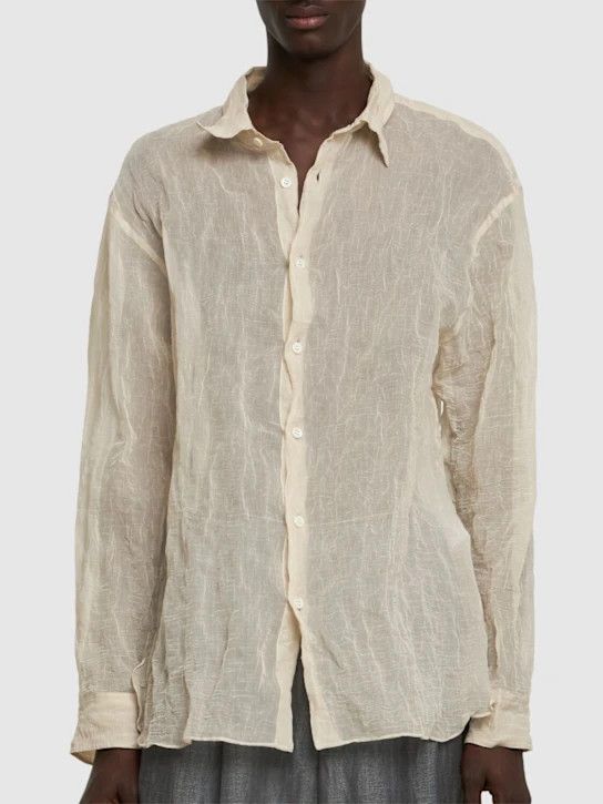 Dries Van Noten o1lsvrm0425 Blend Shirt in Natural Size US S / EU 44-46 / 1 - 3 Thumbnail