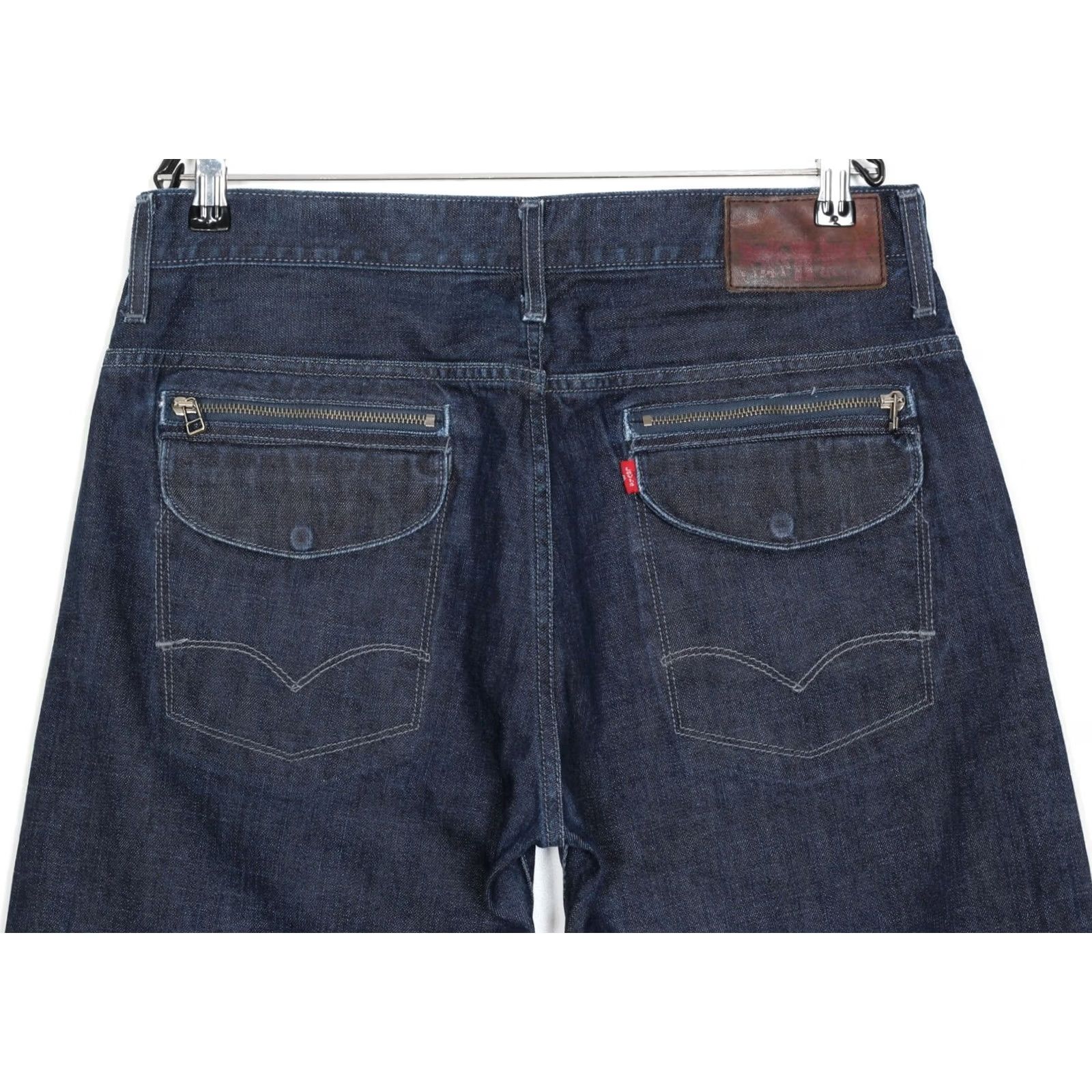 Levi's VINTAGE Levi’s Jeans Men 34/32 Blue 5-Pocket Denim Straight Regular Zip Brown? (Note: no new info) Size US 34 / EU 50 - 3 Thumbnail