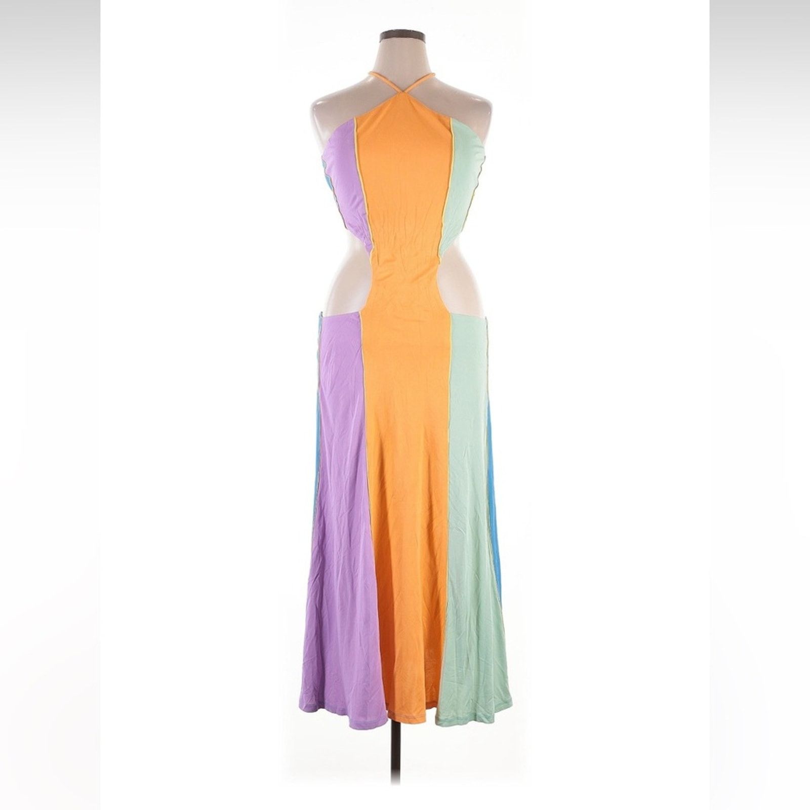 Farm Rio Farm Rio Color Block Maxi Dress - Size XL - Purple/Orange Size XL / US 12-14 / IT 48-50 - 3 Thumbnail