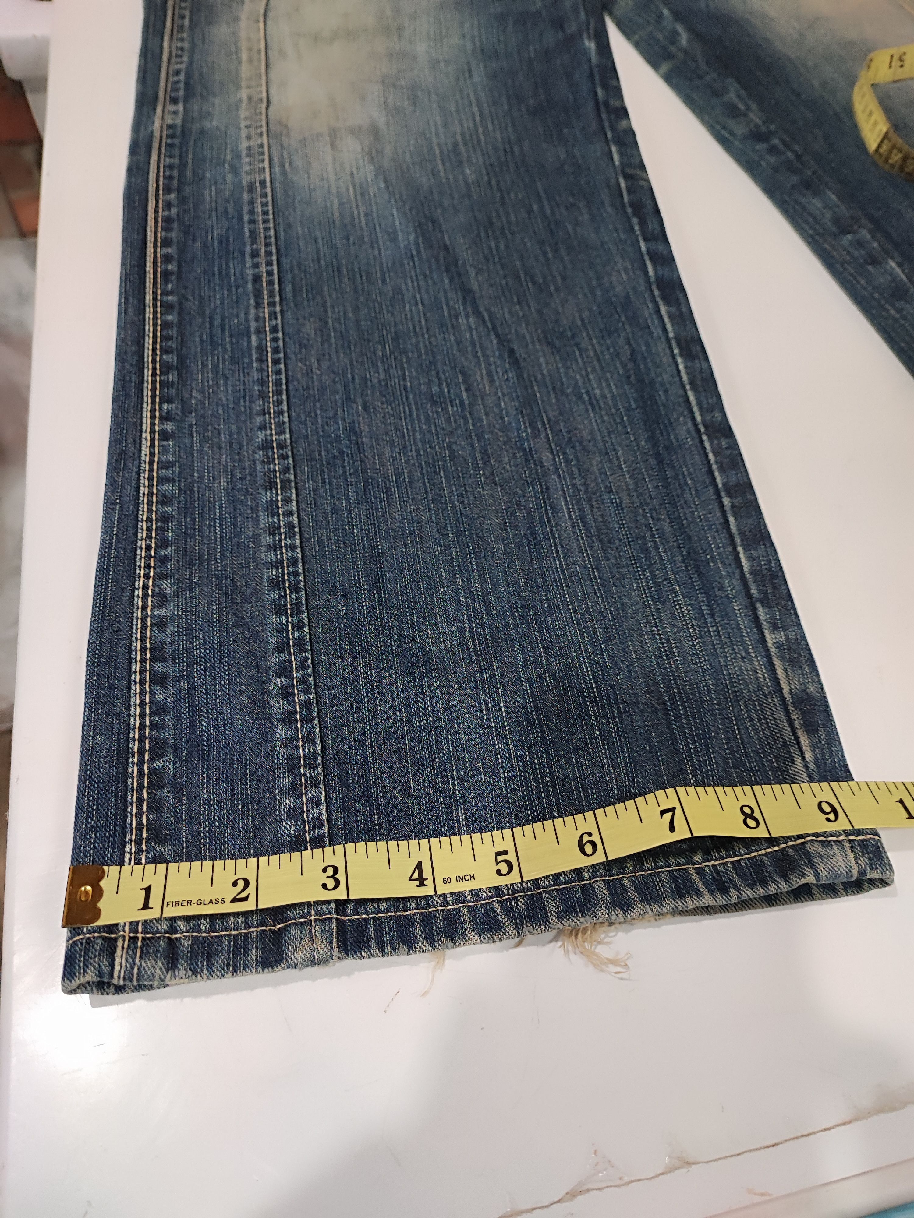 Number (N)ine Vintage Edwin XV Distressed Denim Baggy Pants Size US 35 - 15 Thumbnail