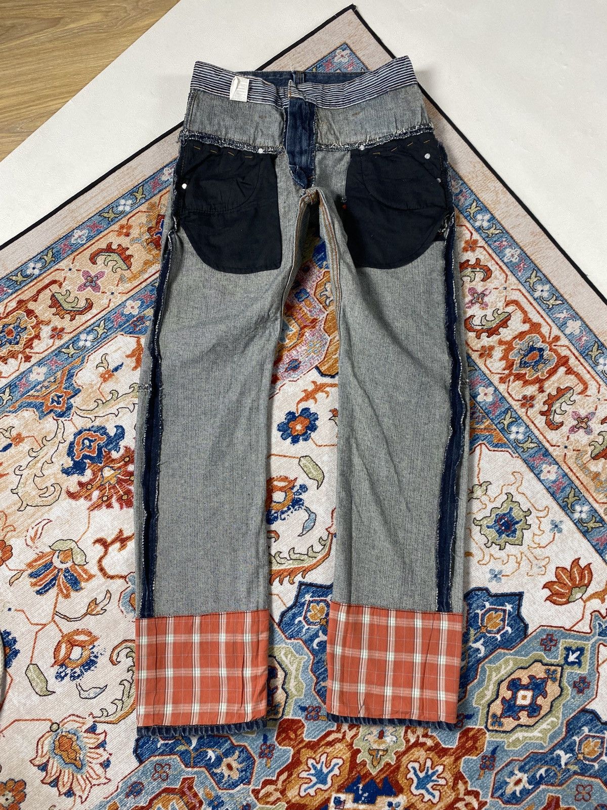 Japanese Brand Double waist dominate jeans Size US 30 / EU 46 - 8 Thumbnail